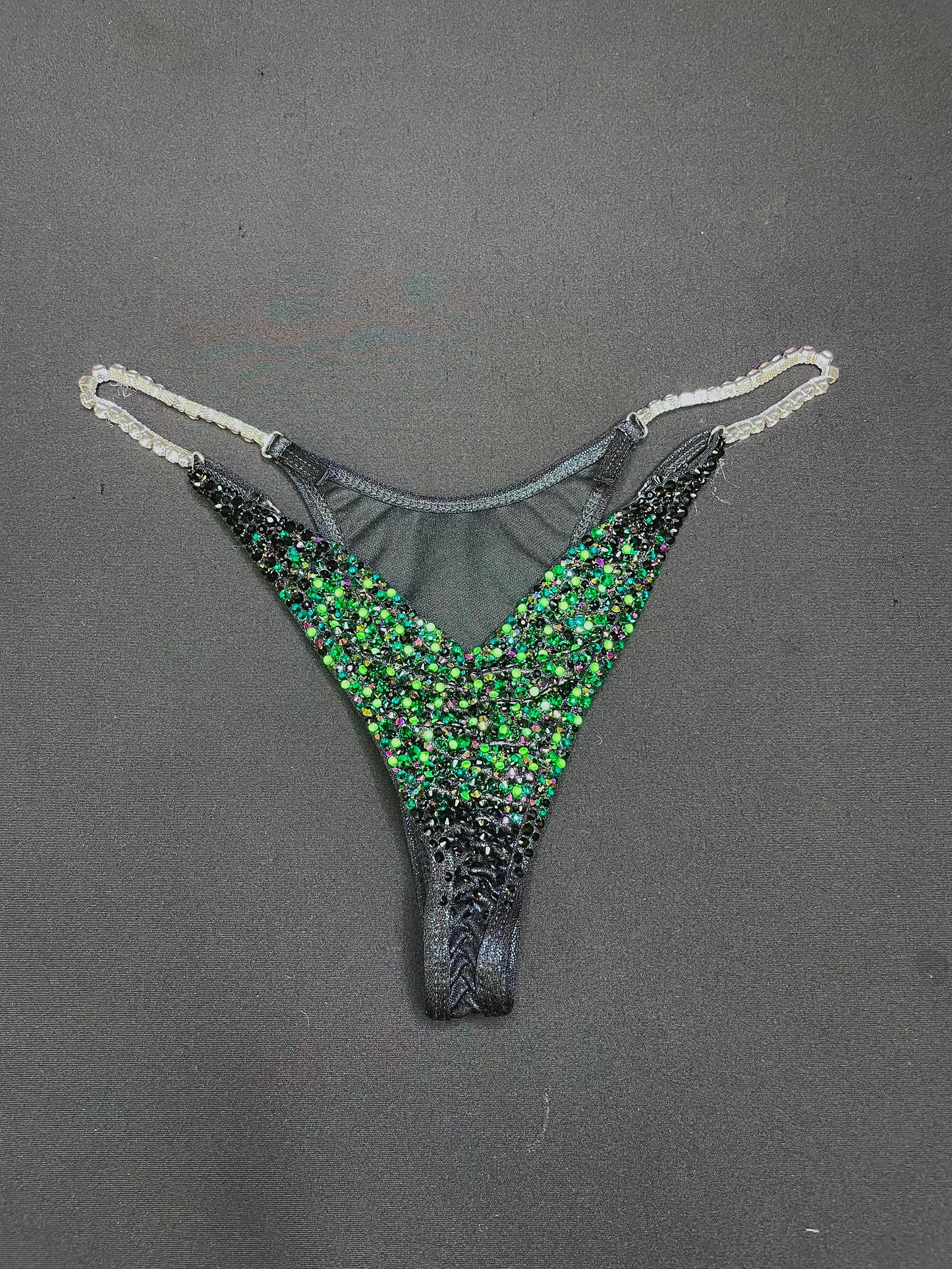 Black green NEON bikini (TN838)