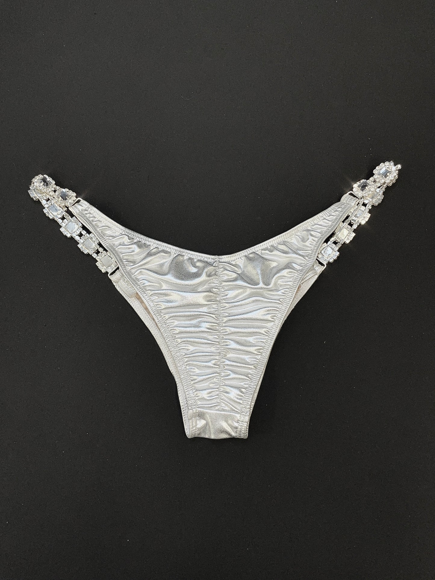 Silver Pleather Bikini (TN444)