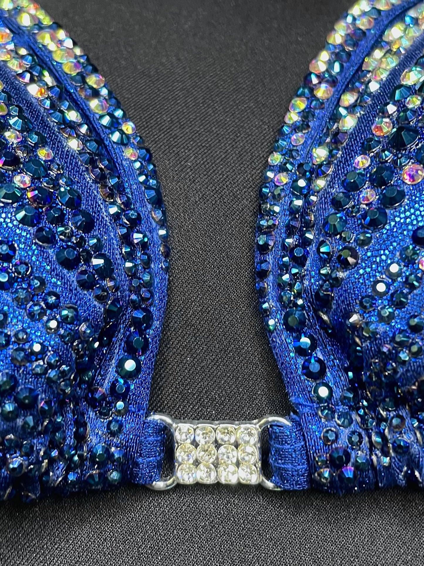 NEW design Black blue AB ombré figure suit (TN620)