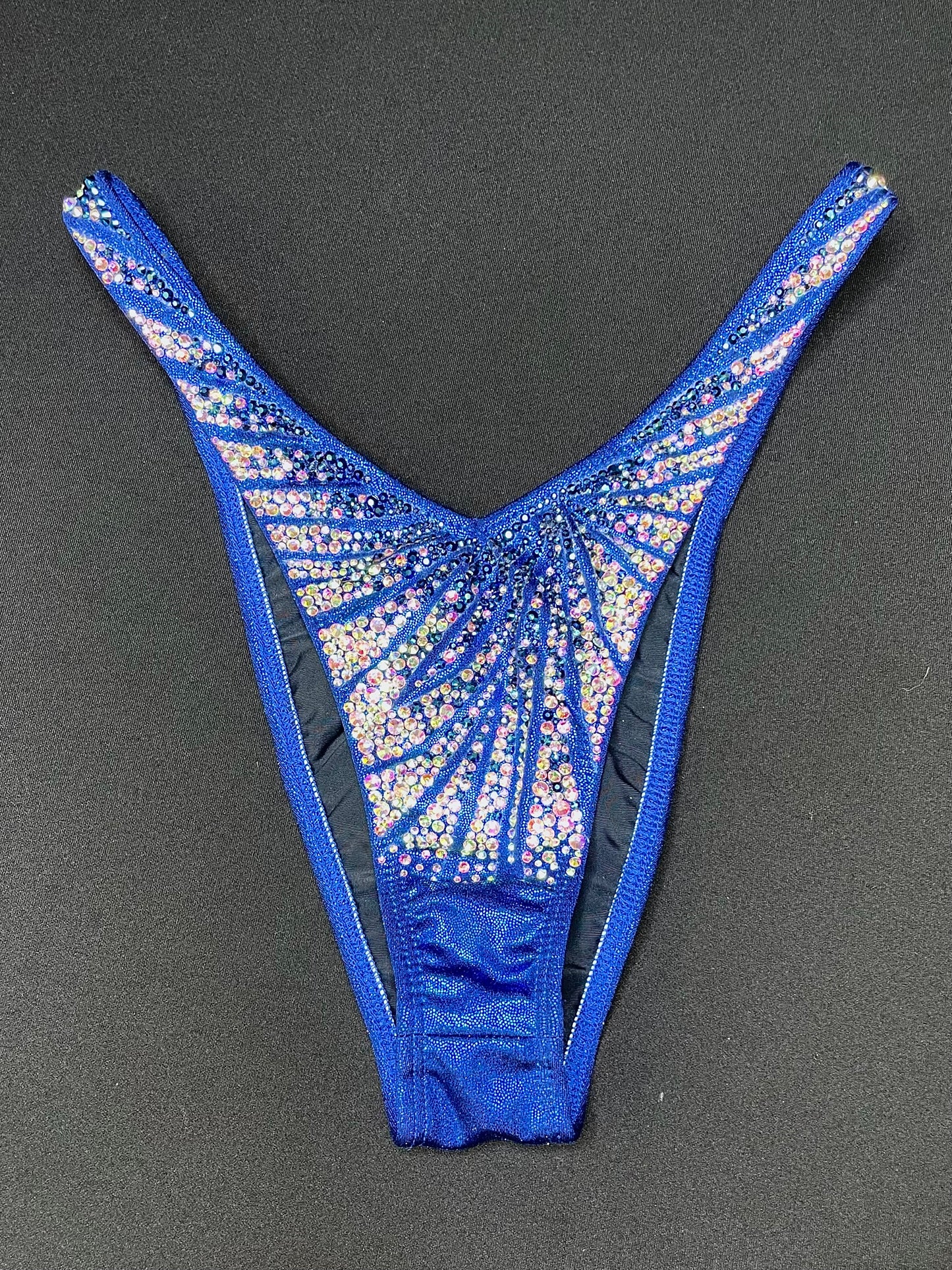 NEW design Black blue AB ombré figure suit (TN620)