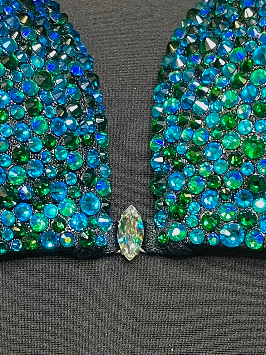 Teal/green Bikini suit (TN799)