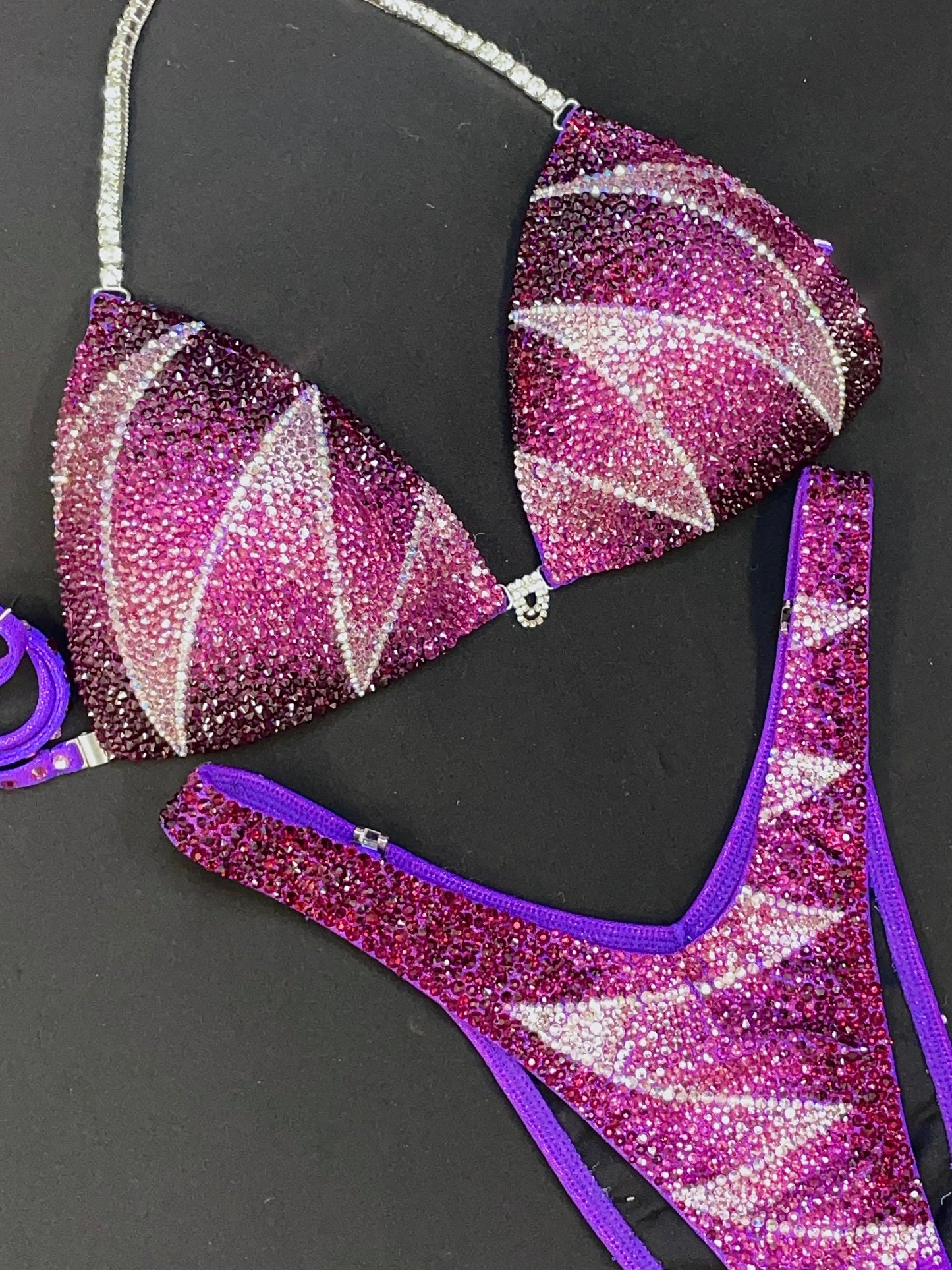 Purple Ombre Figure Suit (TN078)