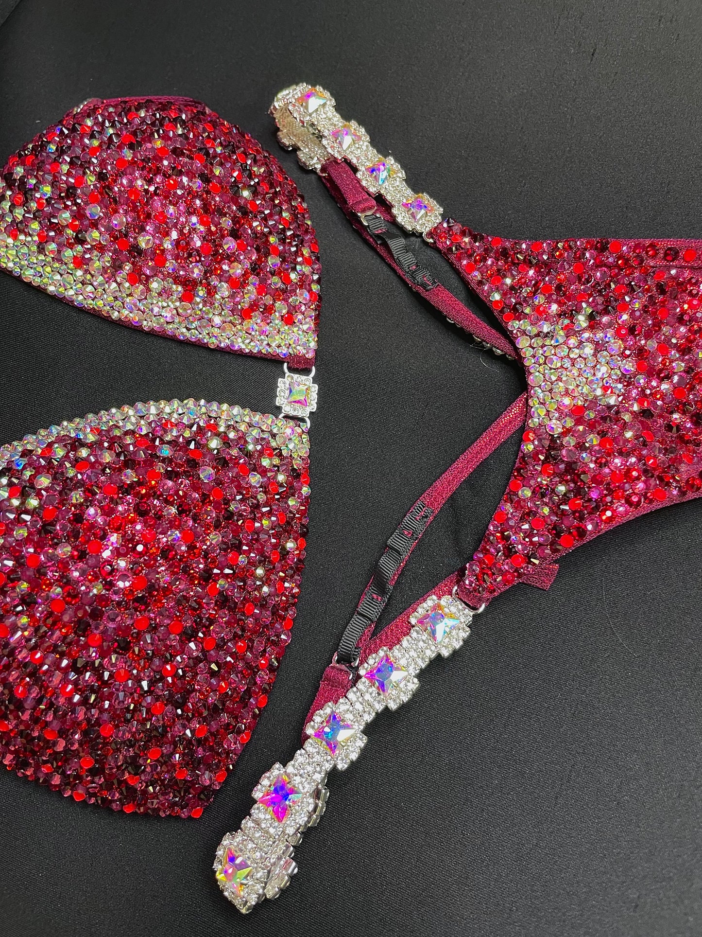 Raspberry Red bikini suit (TN955)