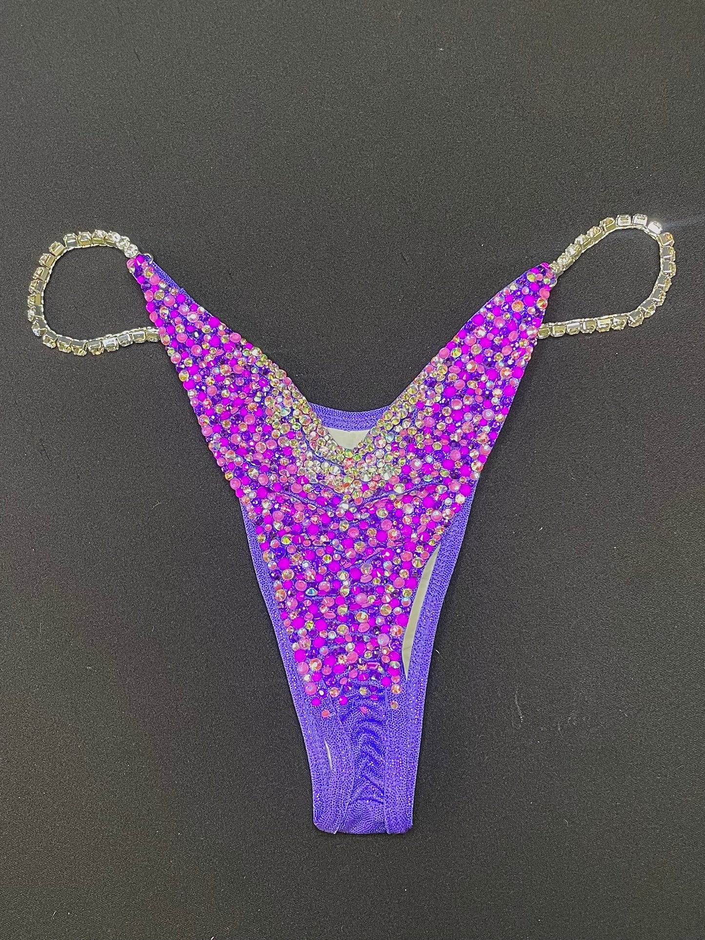 Black/magenta bikini suit (TN806)