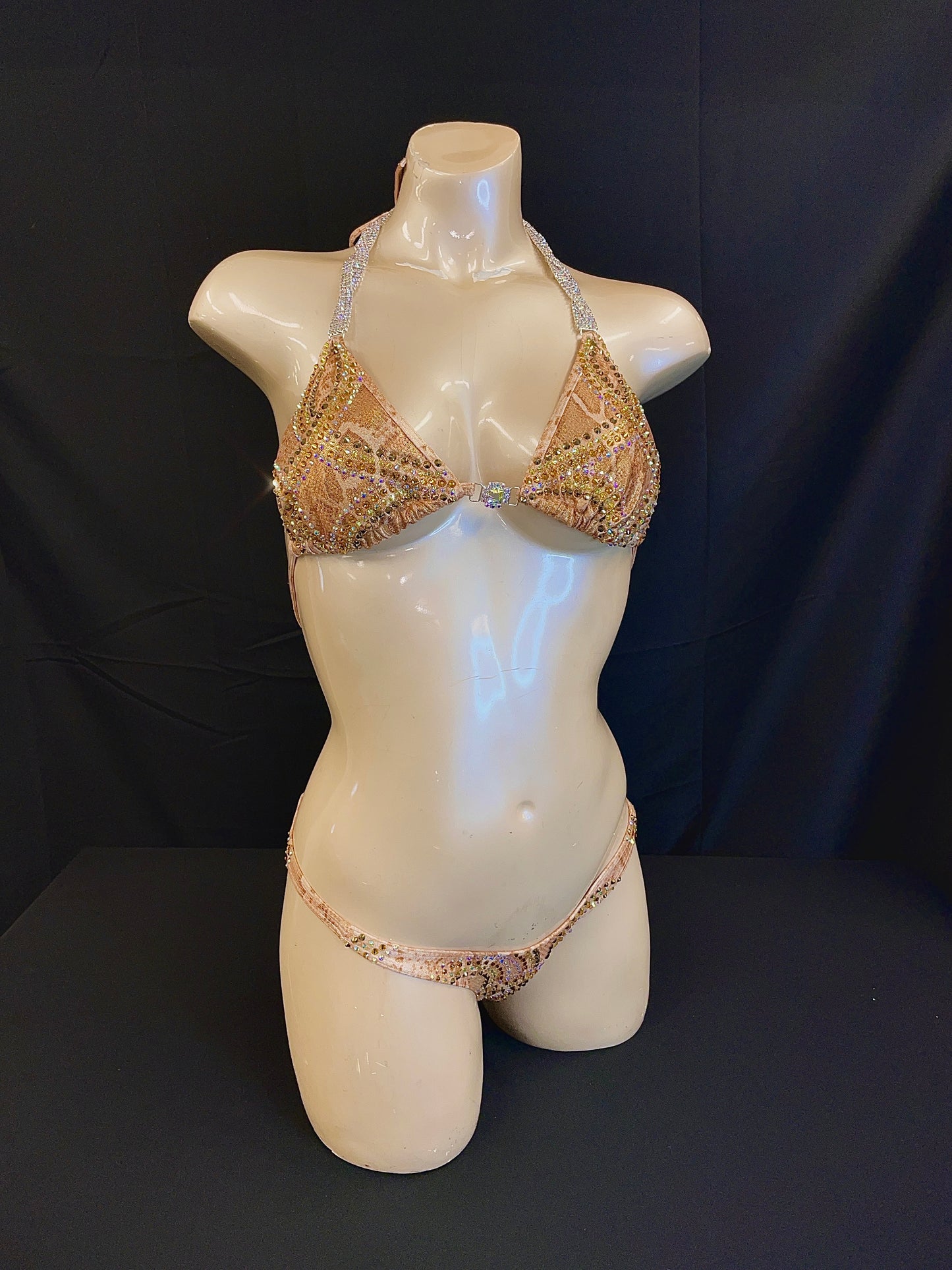 Metalic Snakeskin Figure Suit (TN444)