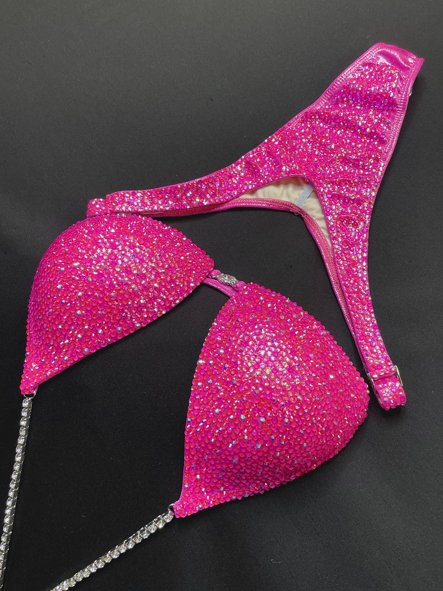 Neon hot pink suit (TN866)
