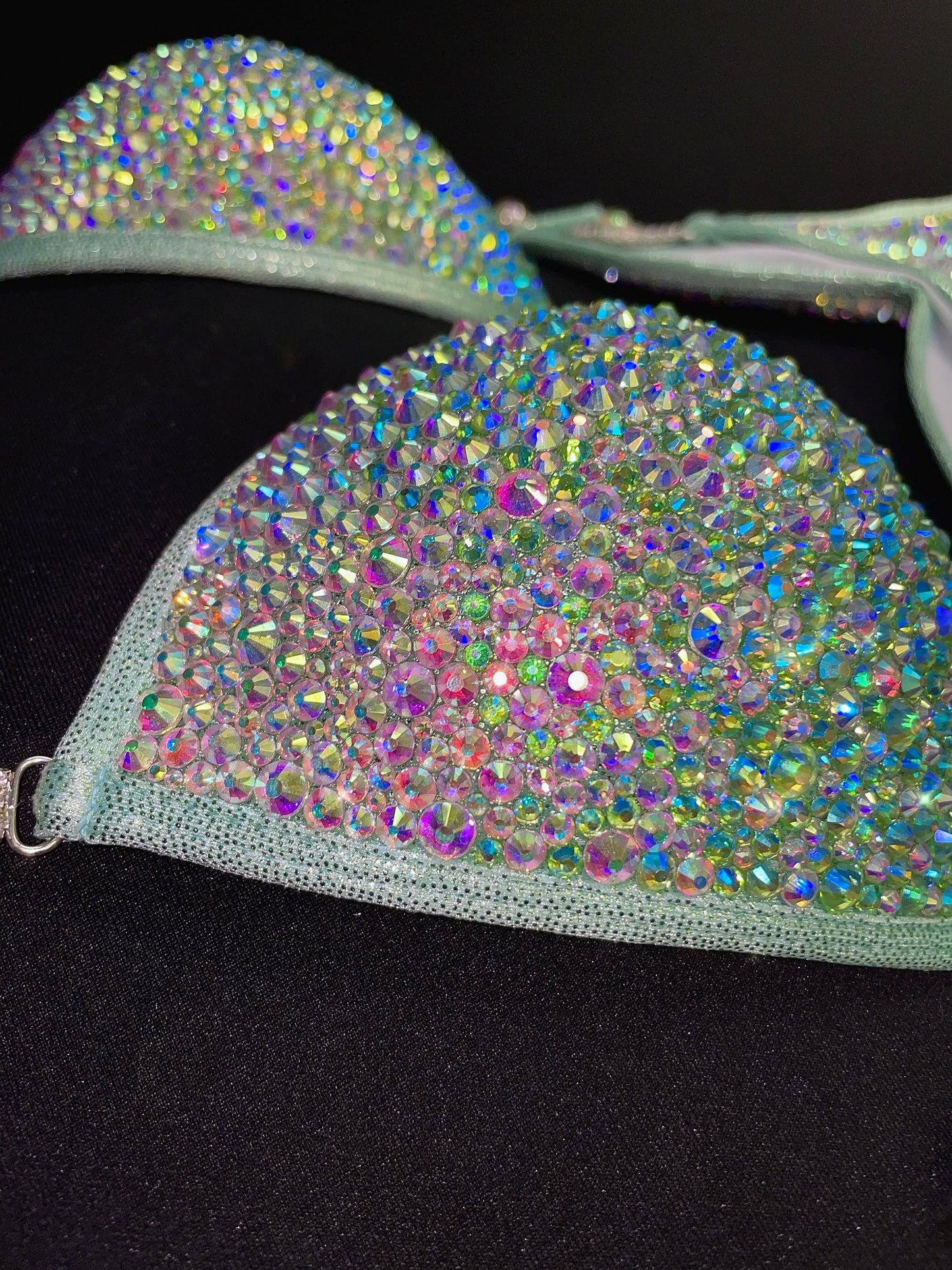 Mint Green Bikini With MIX of stones (TN069)