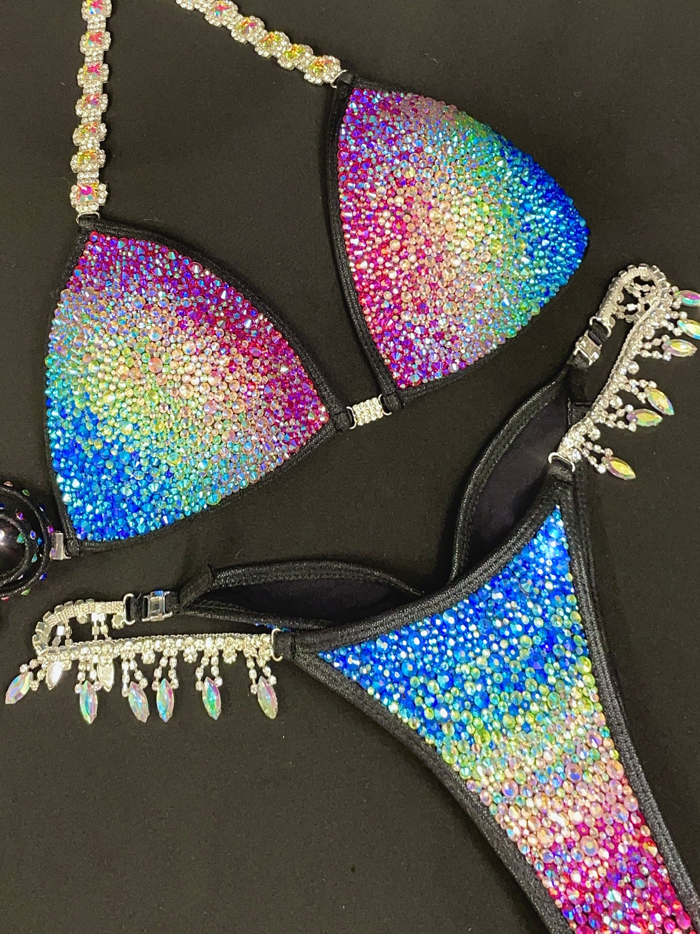 Black Bikini Suit with ombré effect (TN488)