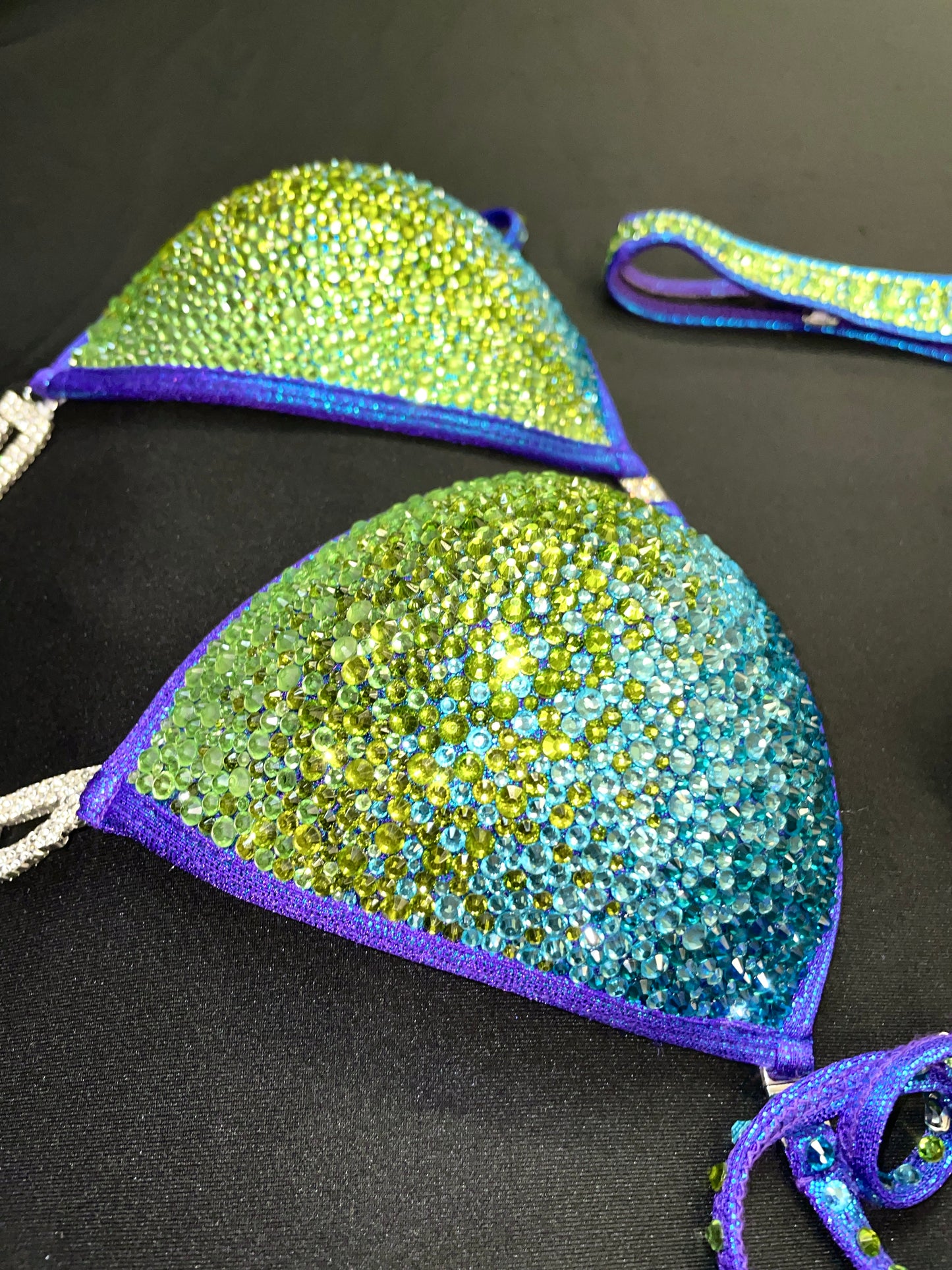 Green Blue Ombré Figure Suit (TN443)