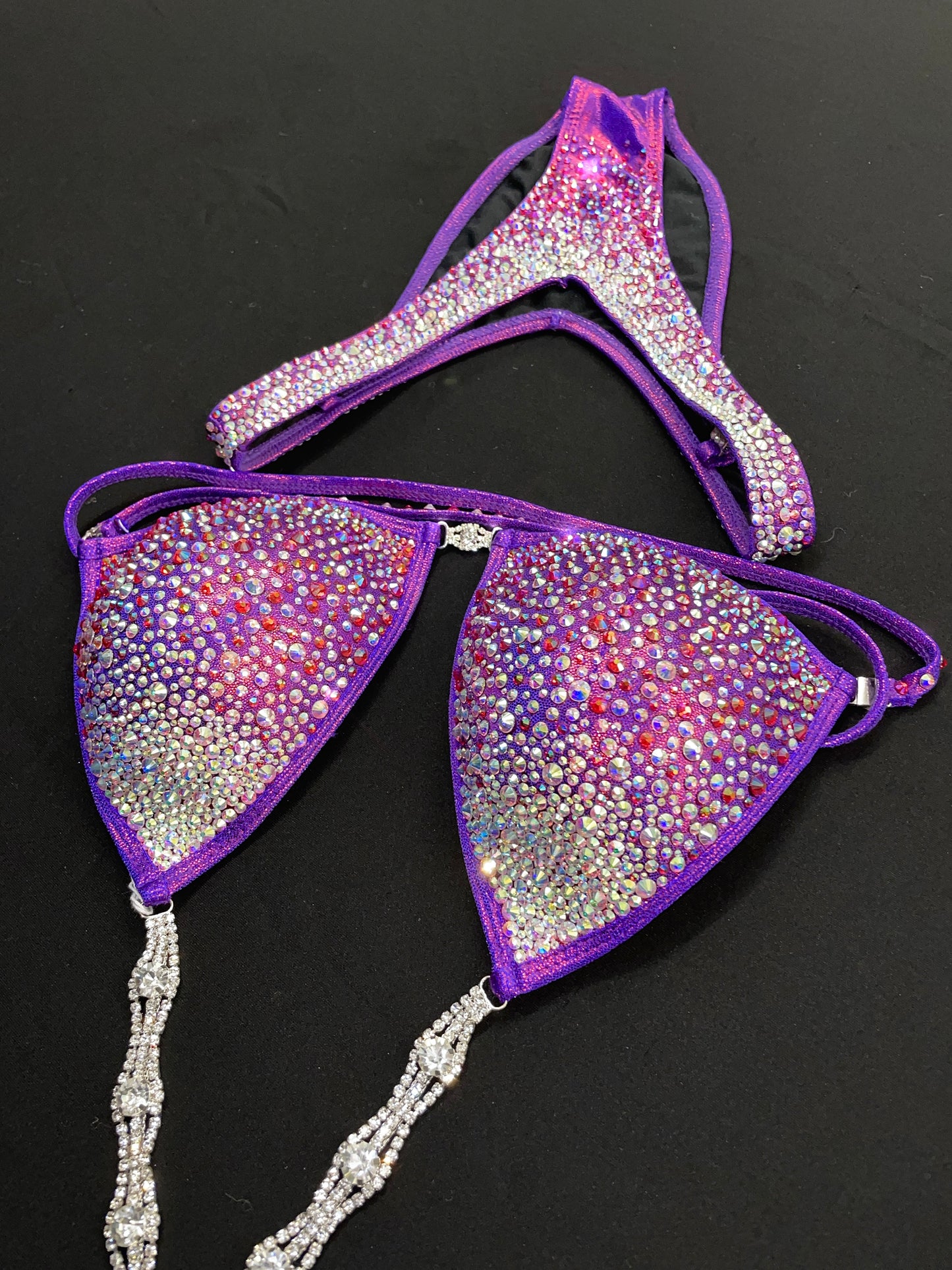 Purple/Pink bikini MIX of stones (TN159)
