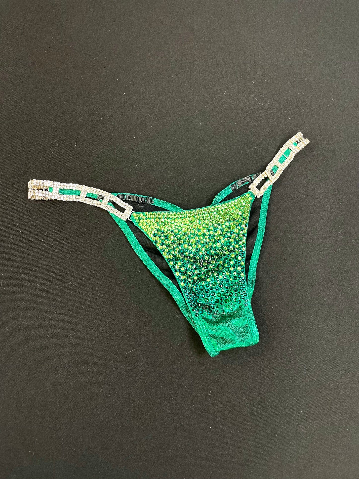 Kelly Green crystal bikini (TN585)