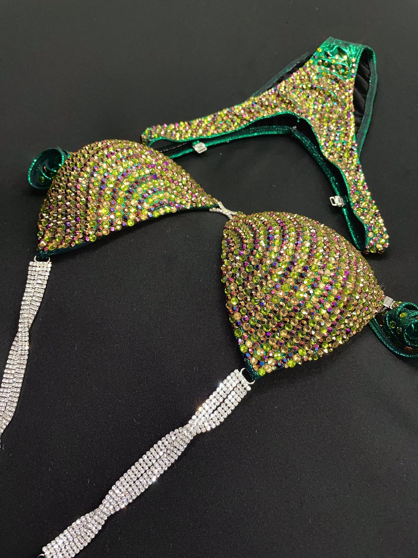 Emerald Green Figure Suit (TN444)