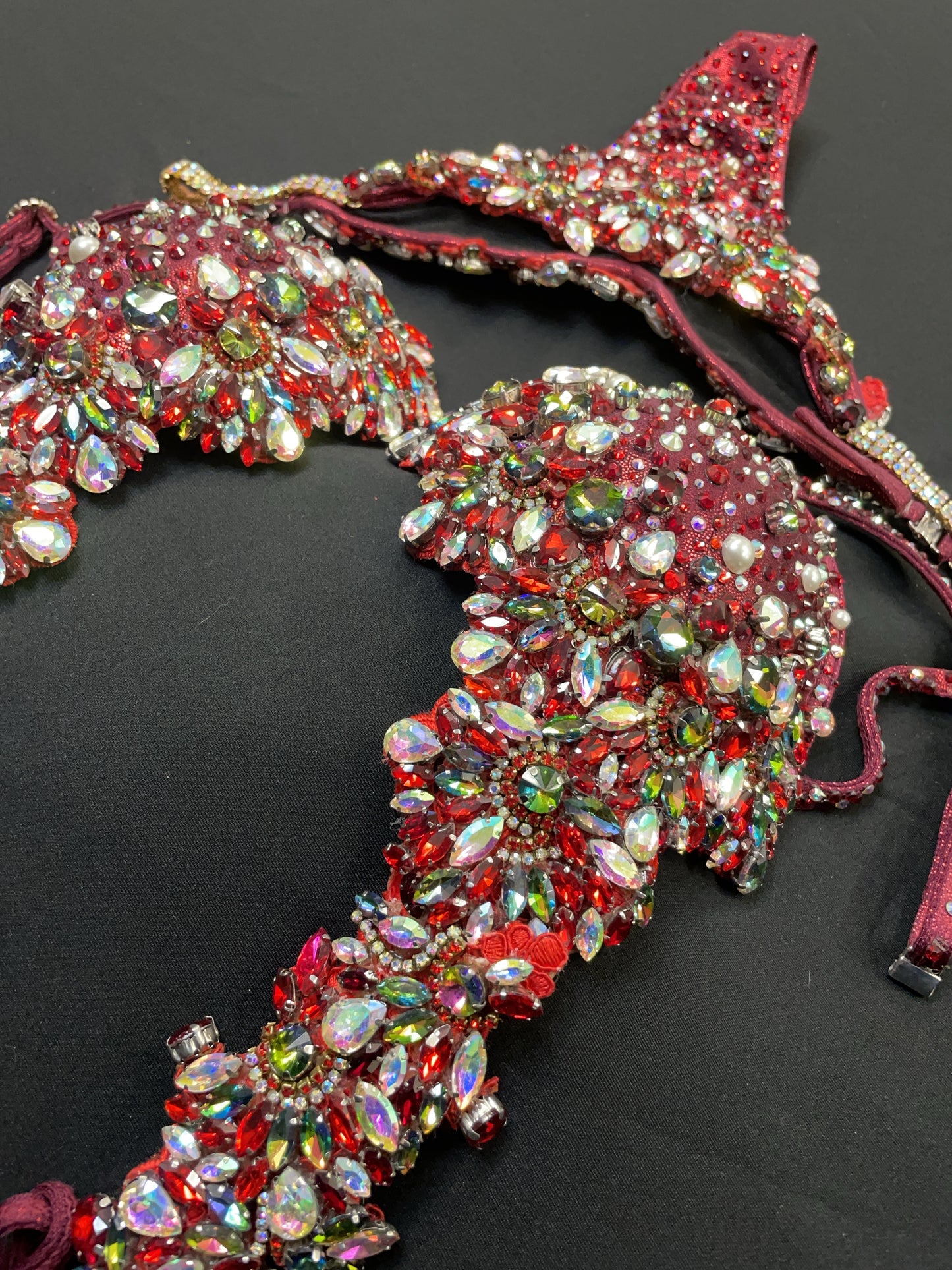 Red WBFF Diva Theme wear bikini