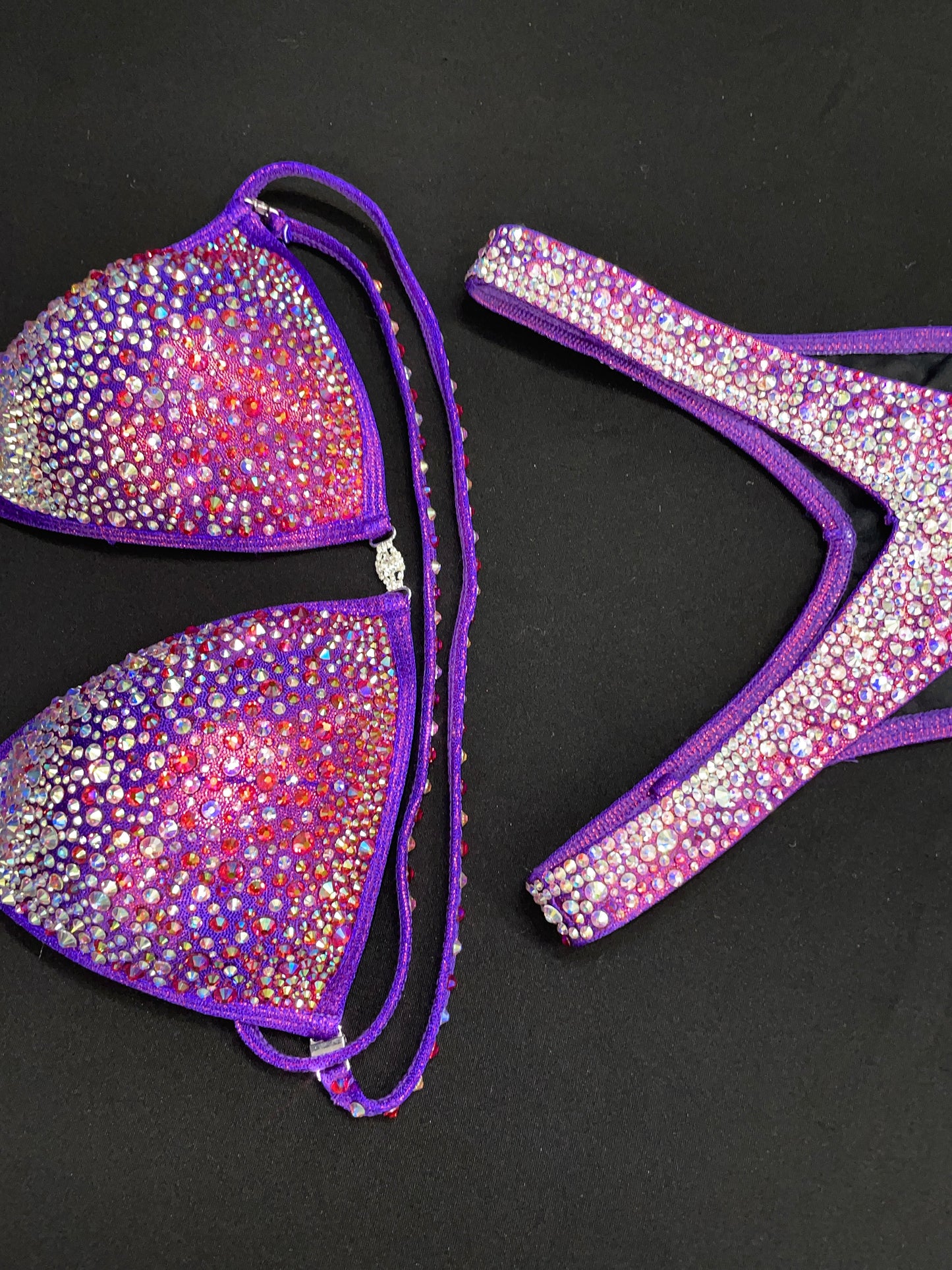 Purple/Pink bikini MIX of stones (TN159)