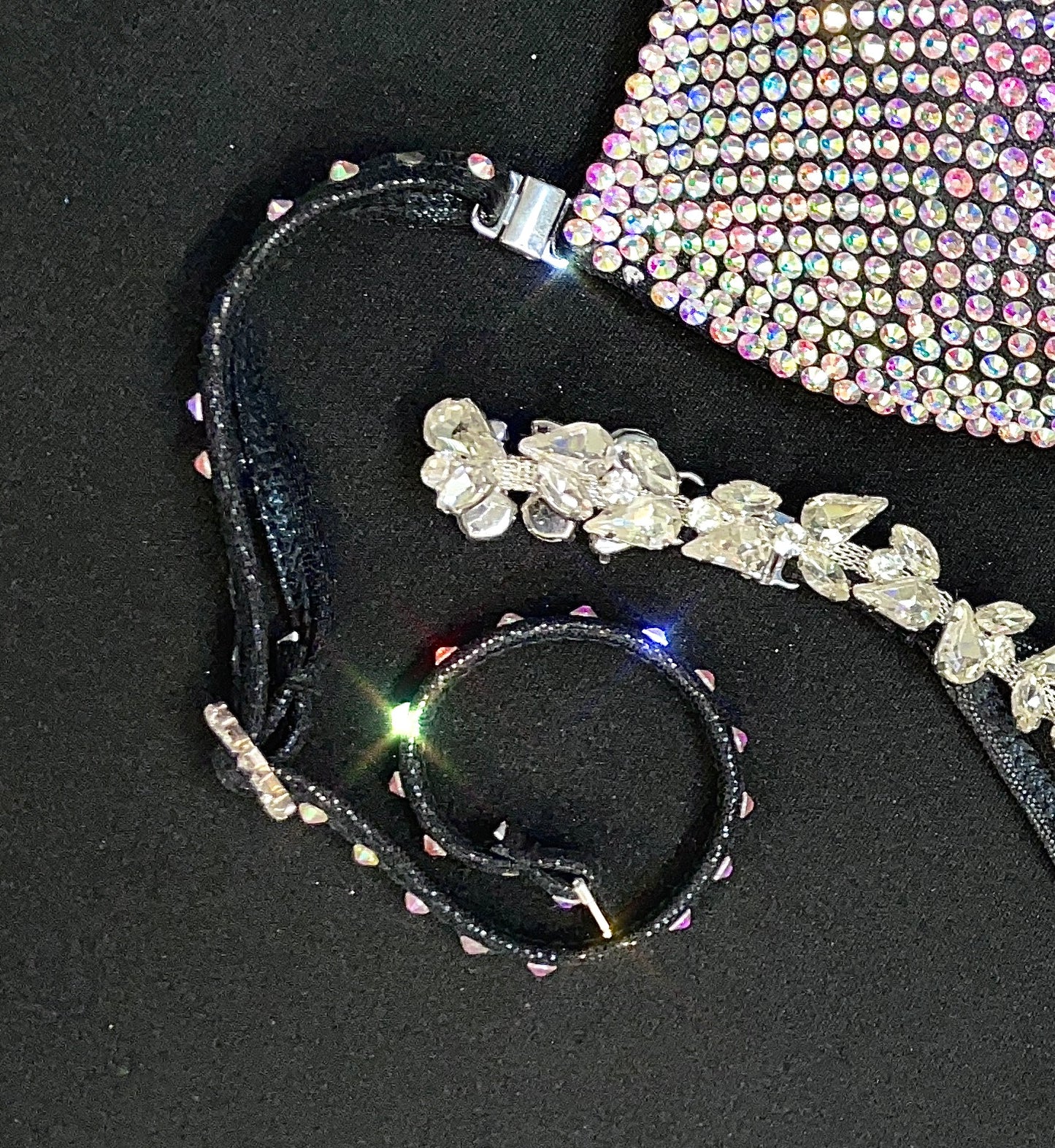 Black Bikini with AB stones (TN715)