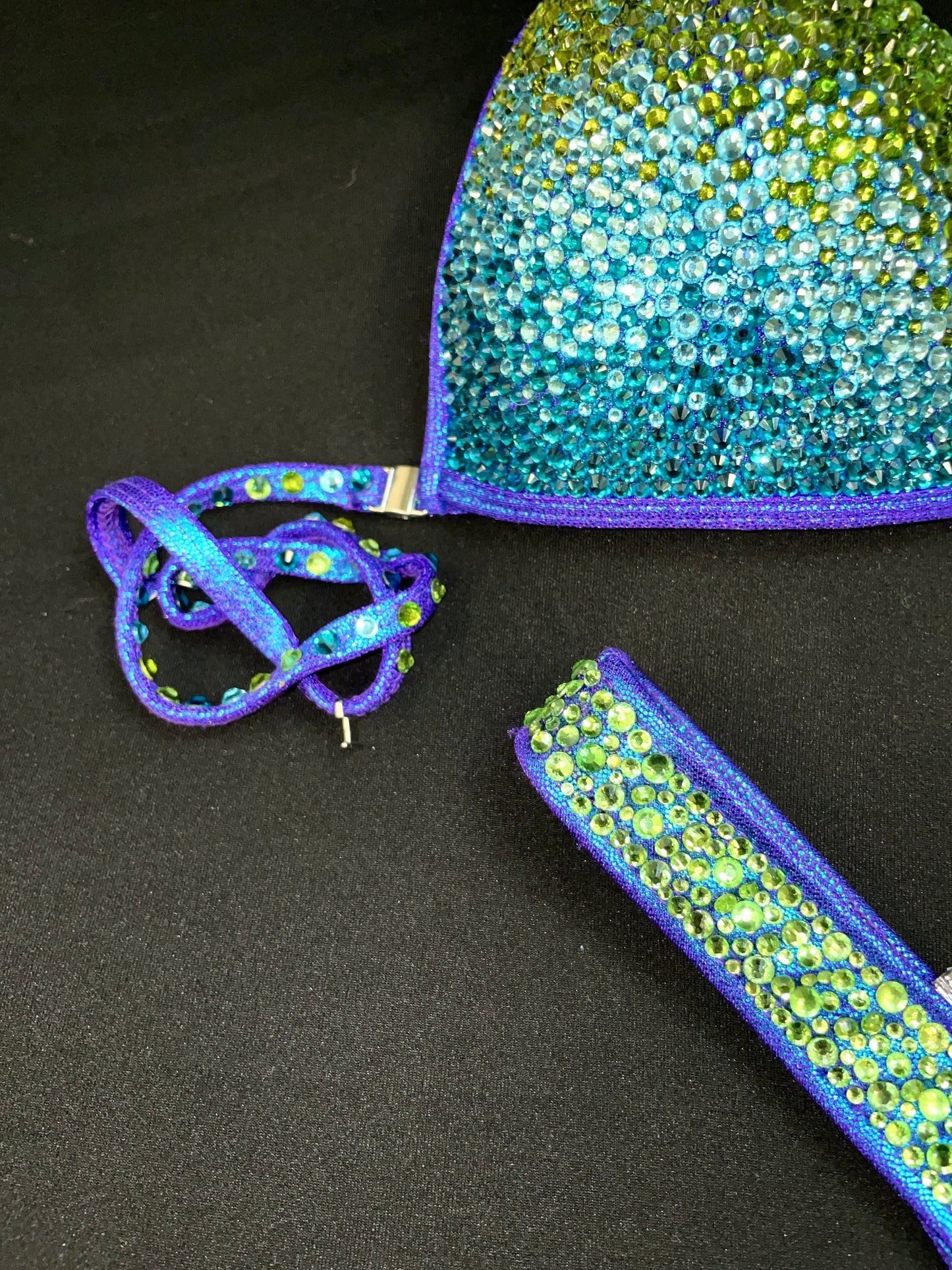 Green Blue Ombré Figure Suit (TN443)