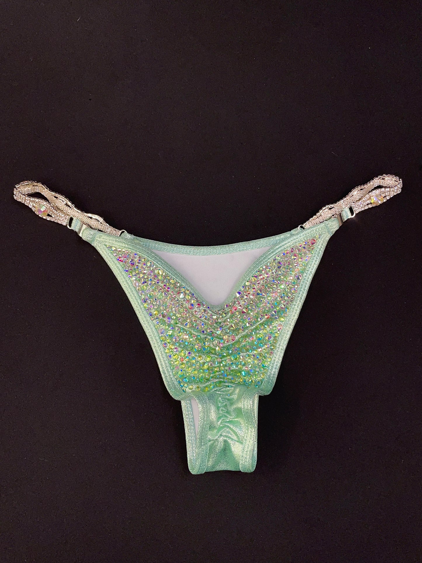 Mint Green Bikini With MIX of stones (TN069)