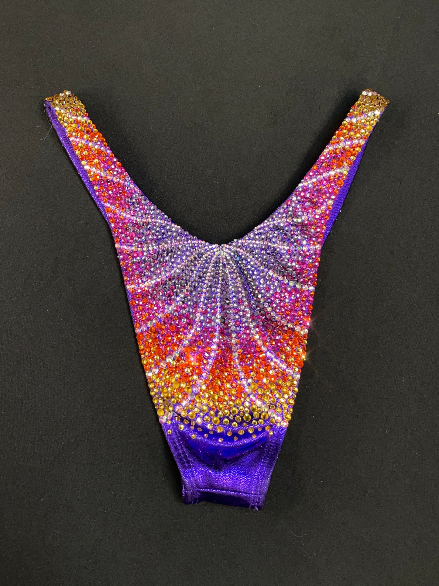 Purple figure suit MIX of stones (TN565)