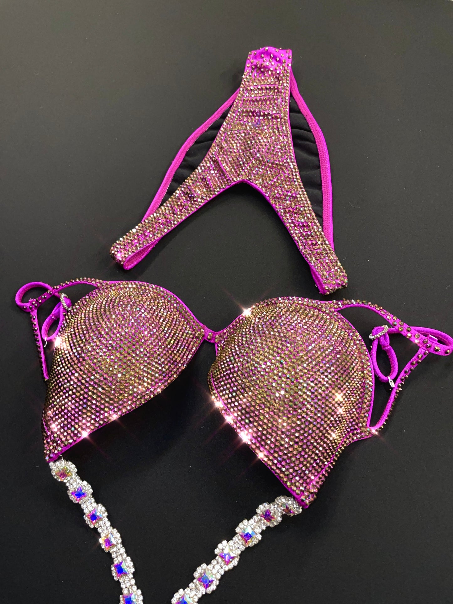 Magenta Wellness suit w/ underwire Top (TN672)