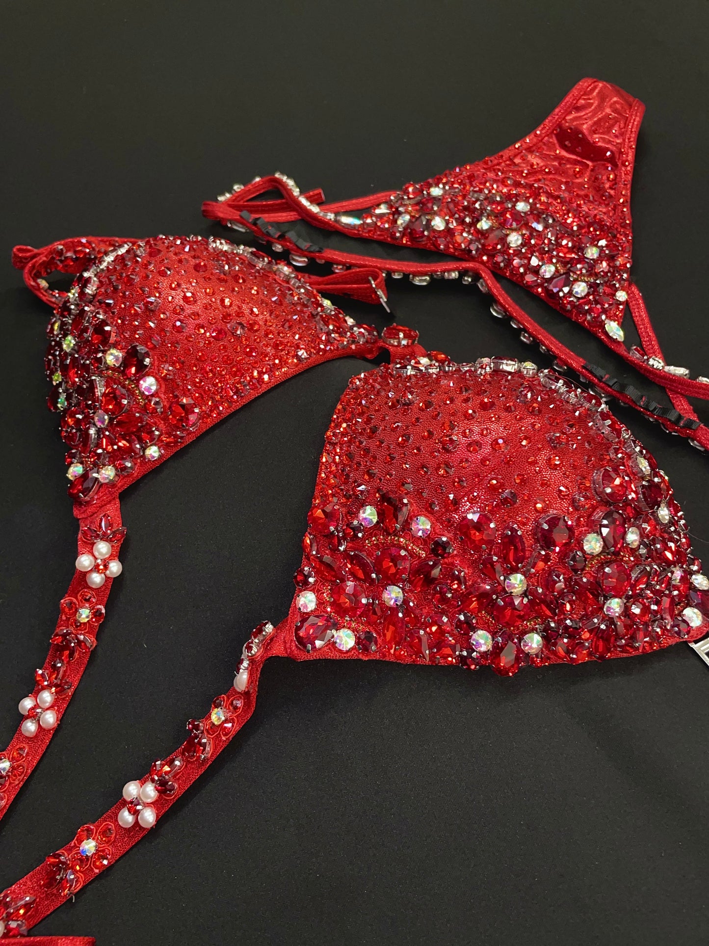 Red on Red WBFF/DIVA Suit (TN444)