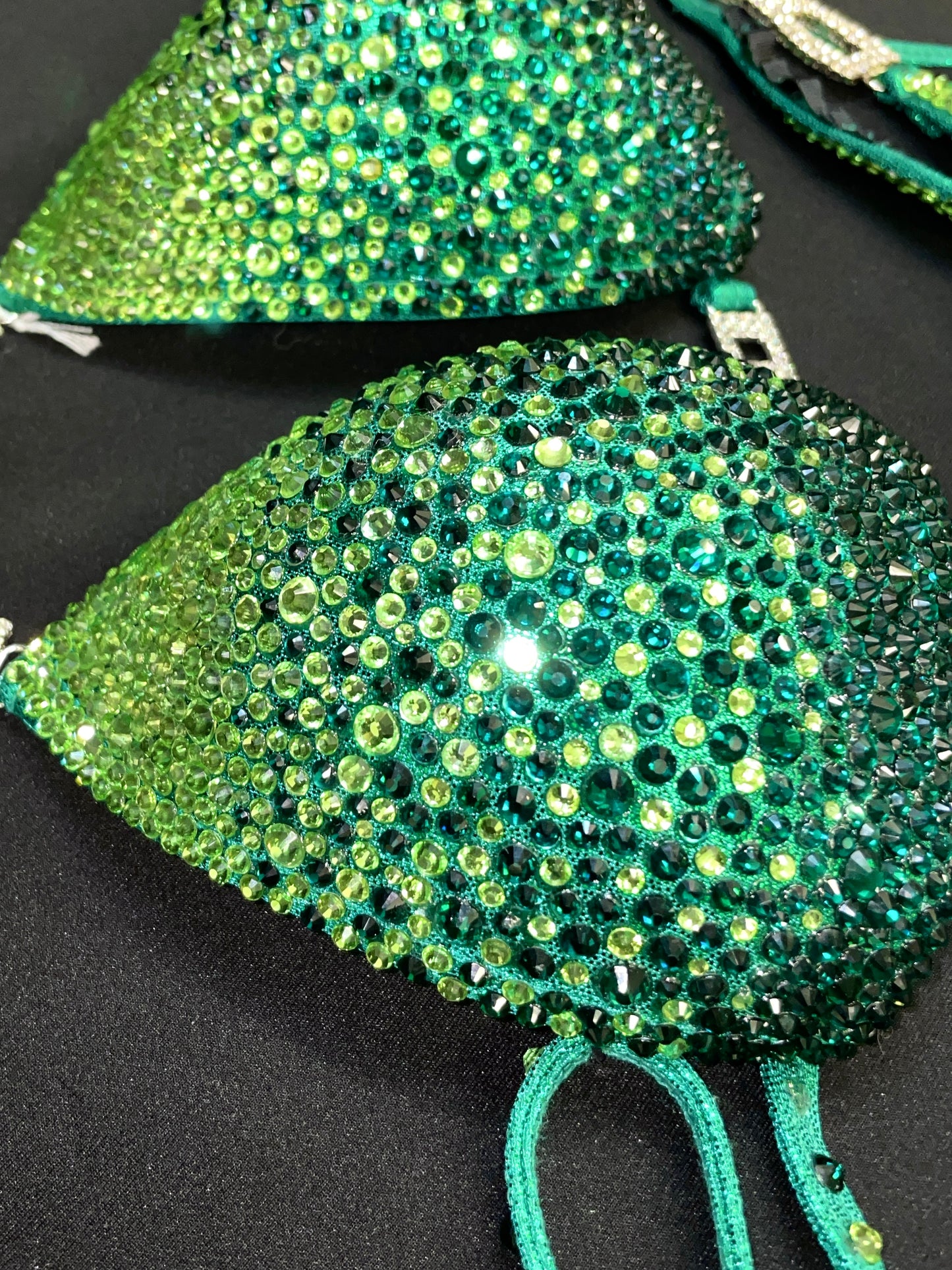 Kelly Green crystal bikini (TN585)