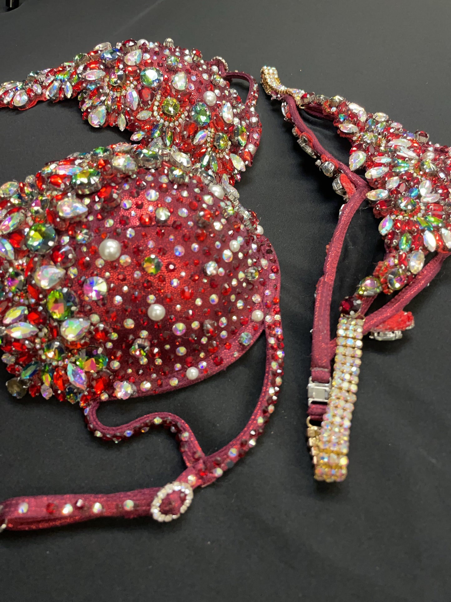 Red WBFF Diva Theme wear bikini