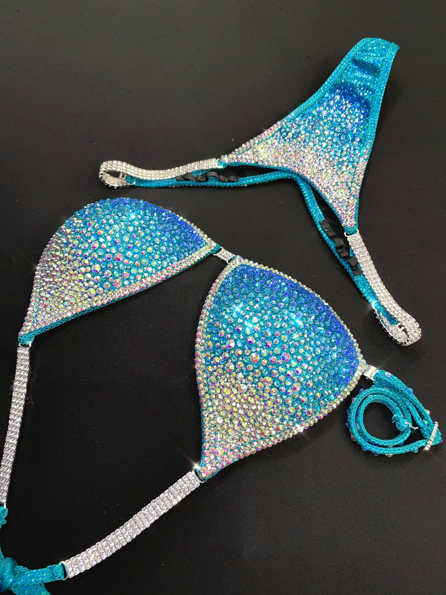 Teal AB Bikini Suit (TN184)