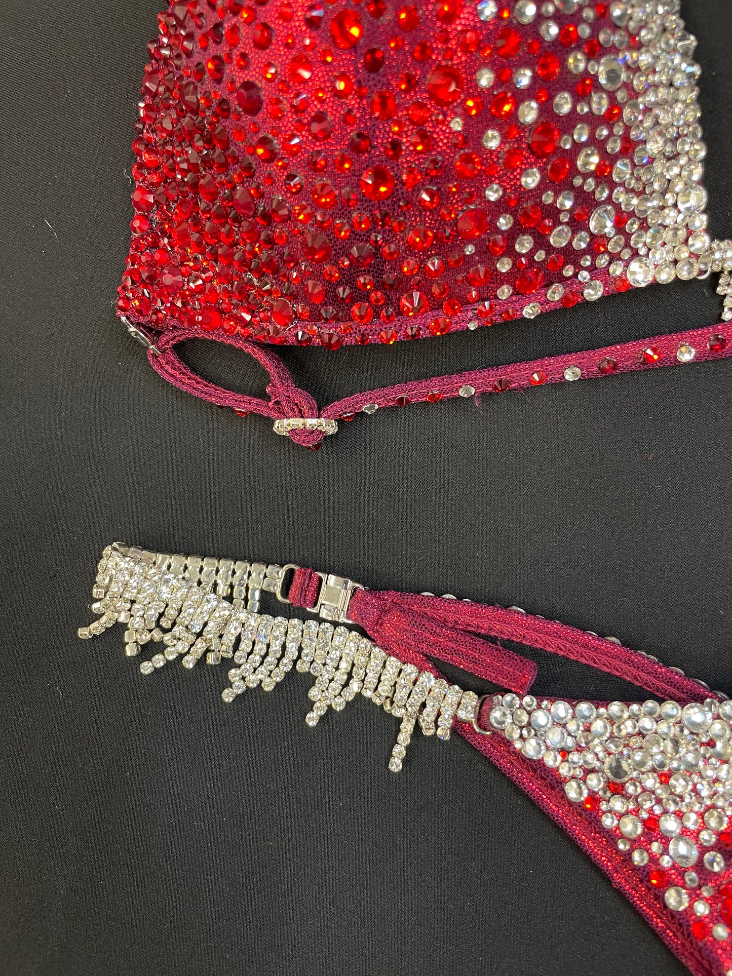 Ruby Red Ombré Clear Crystal (TN499)
