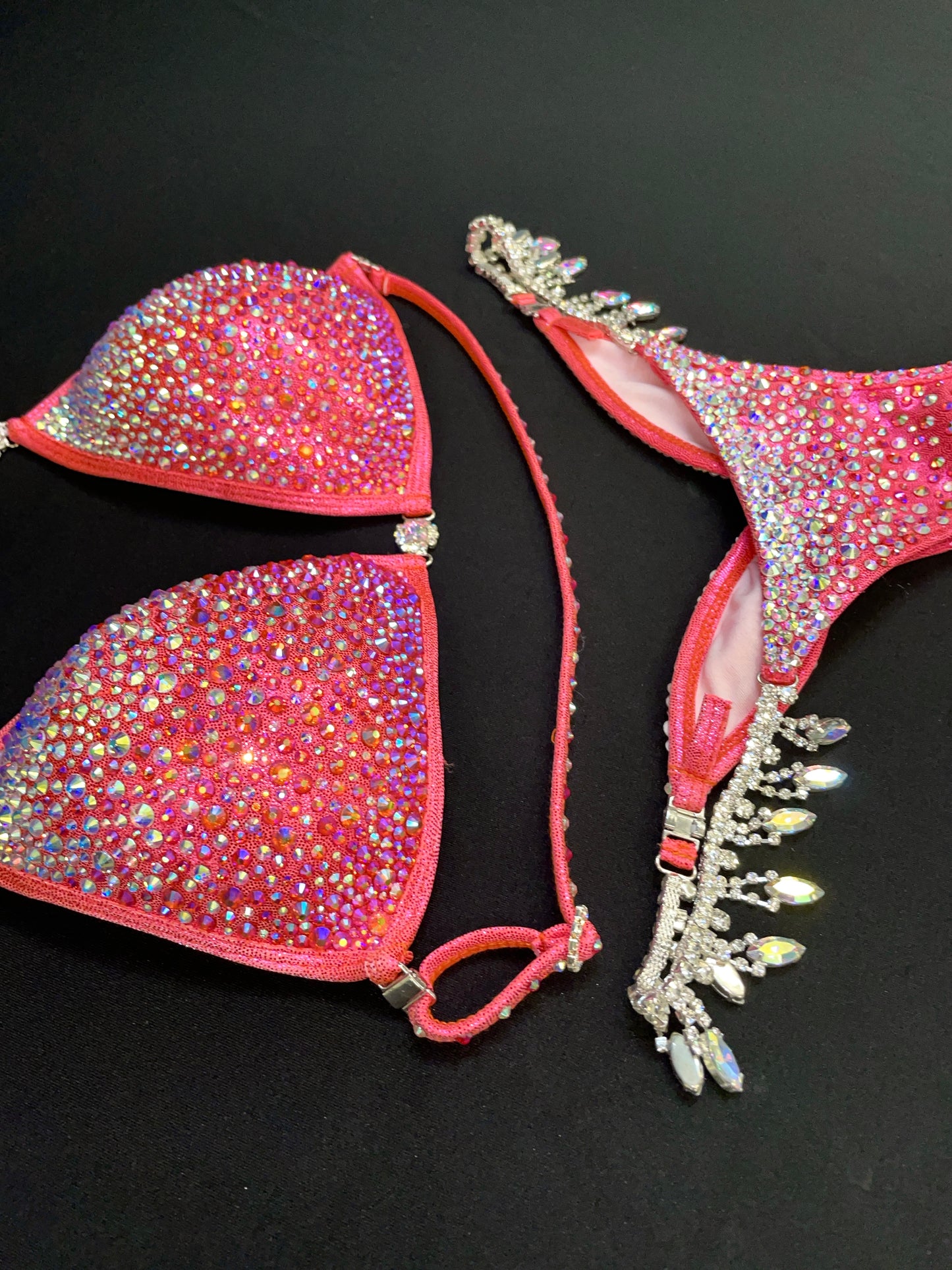 AB crystal Coral Bikini (TN052)