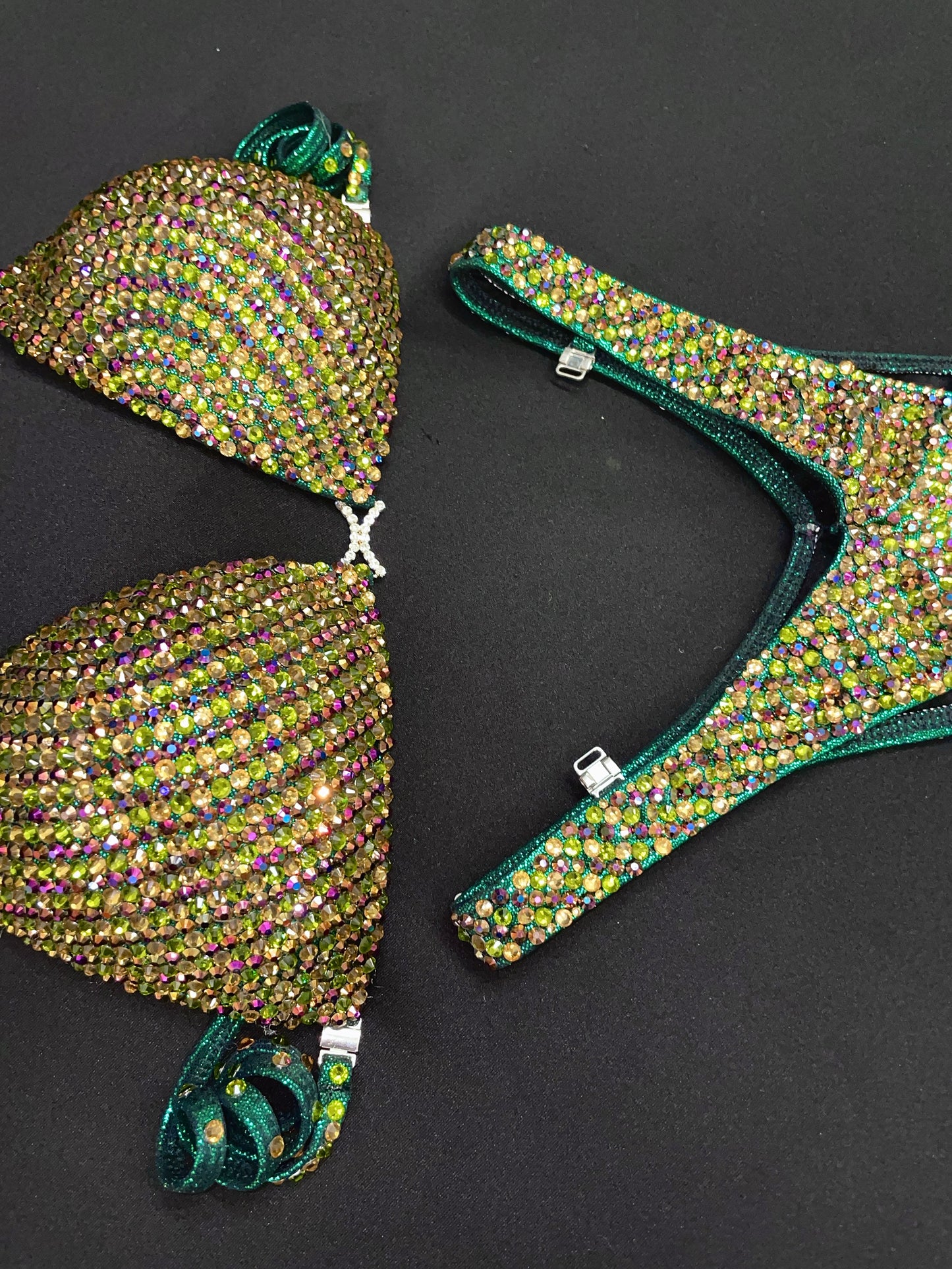 Emerald Green Figure Suit (TN444)