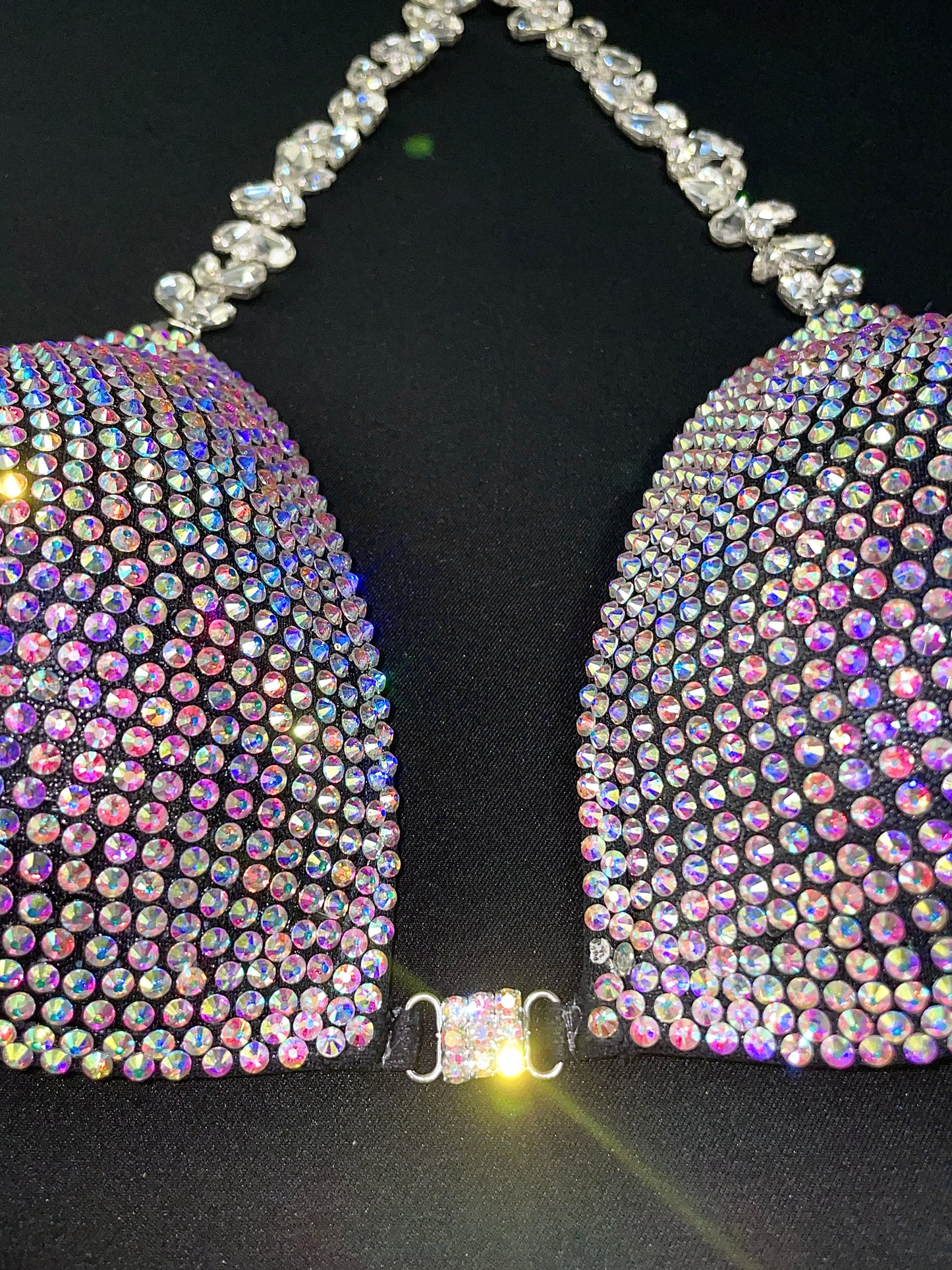 Black Bikini with AB stones (TN715)