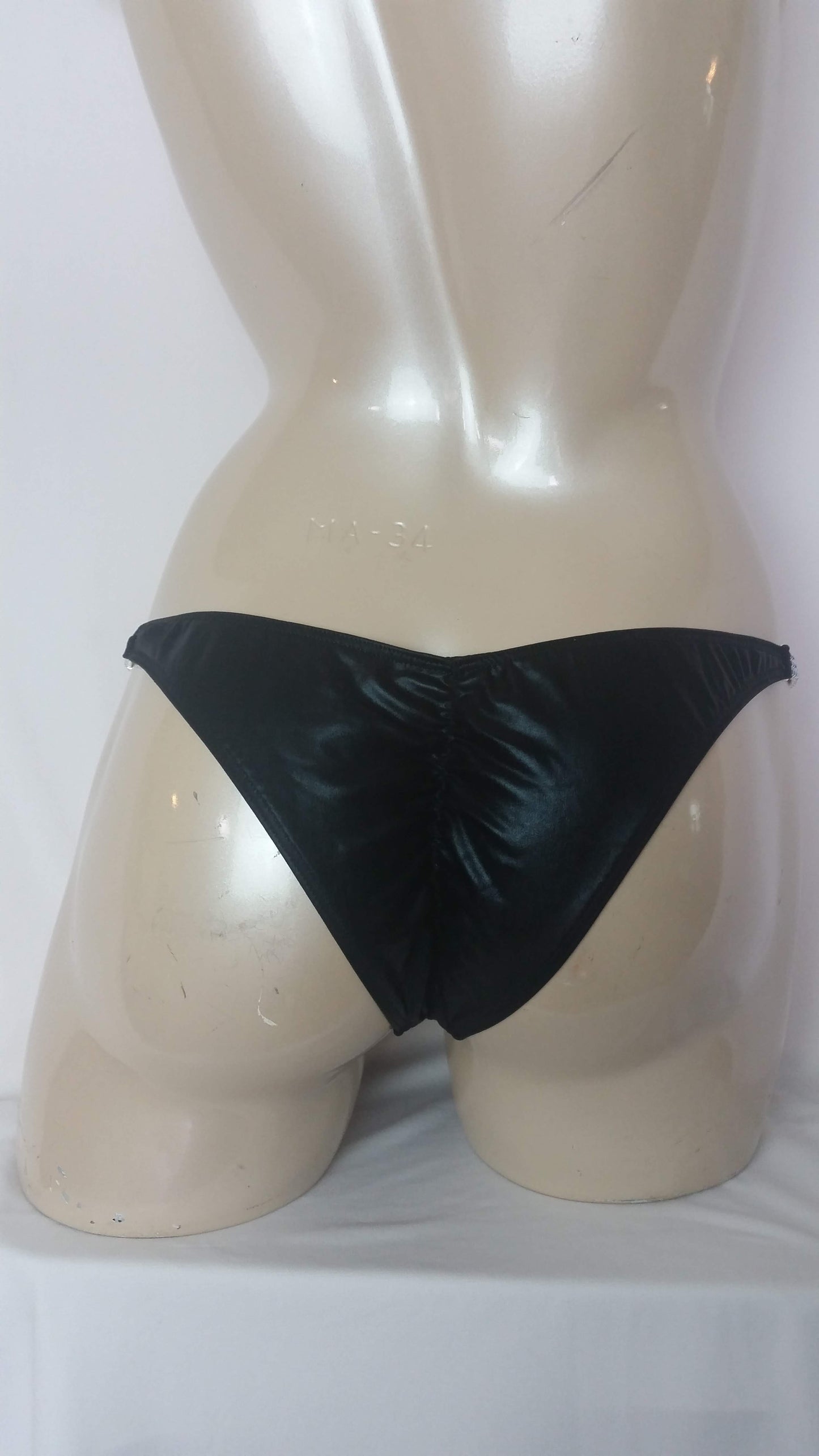 Black bikini with AB crystals in a Fierce Lightning Rhinestone Design