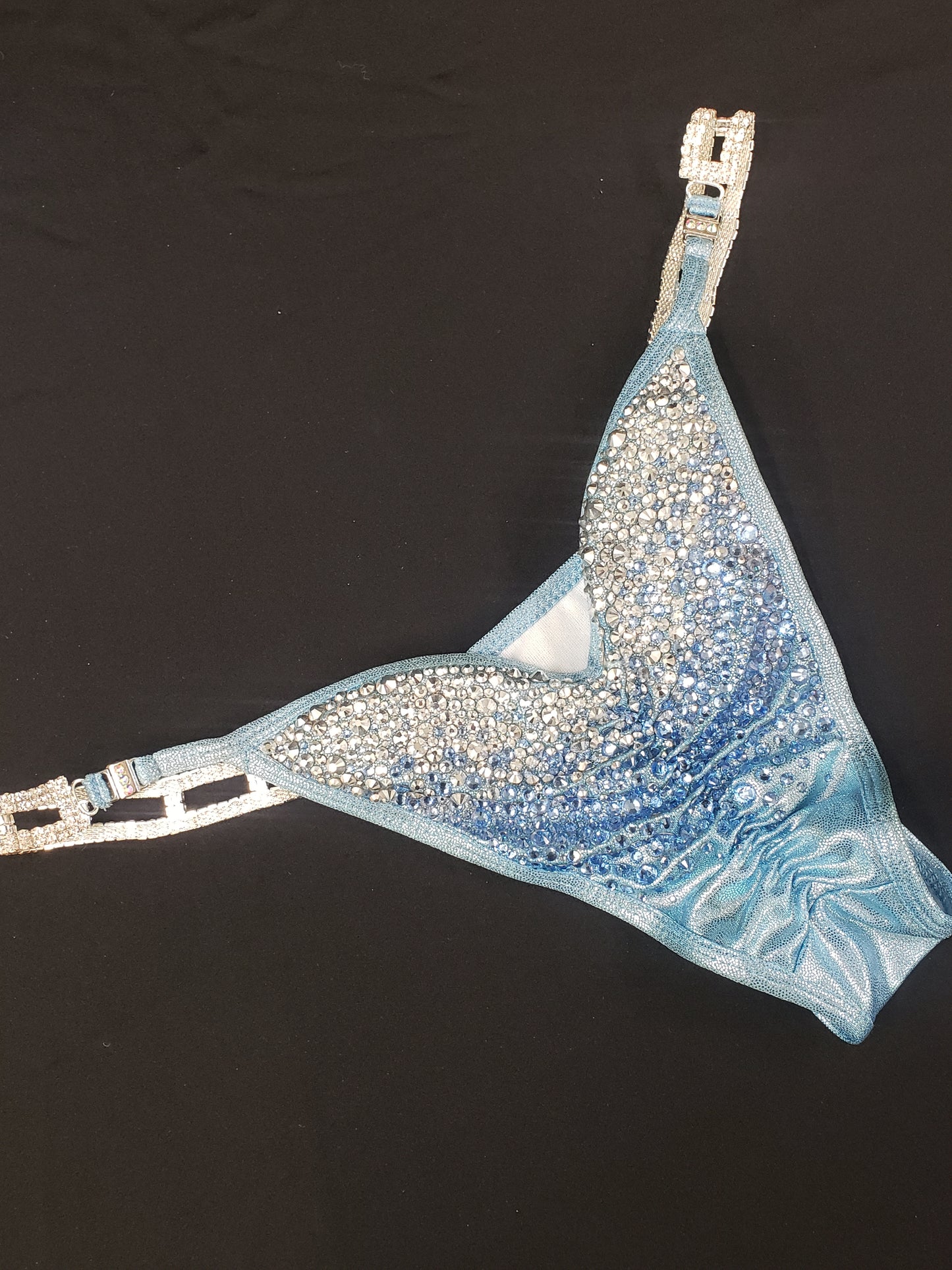 Light Blue Ombre in a fully encrusted design (TN158)