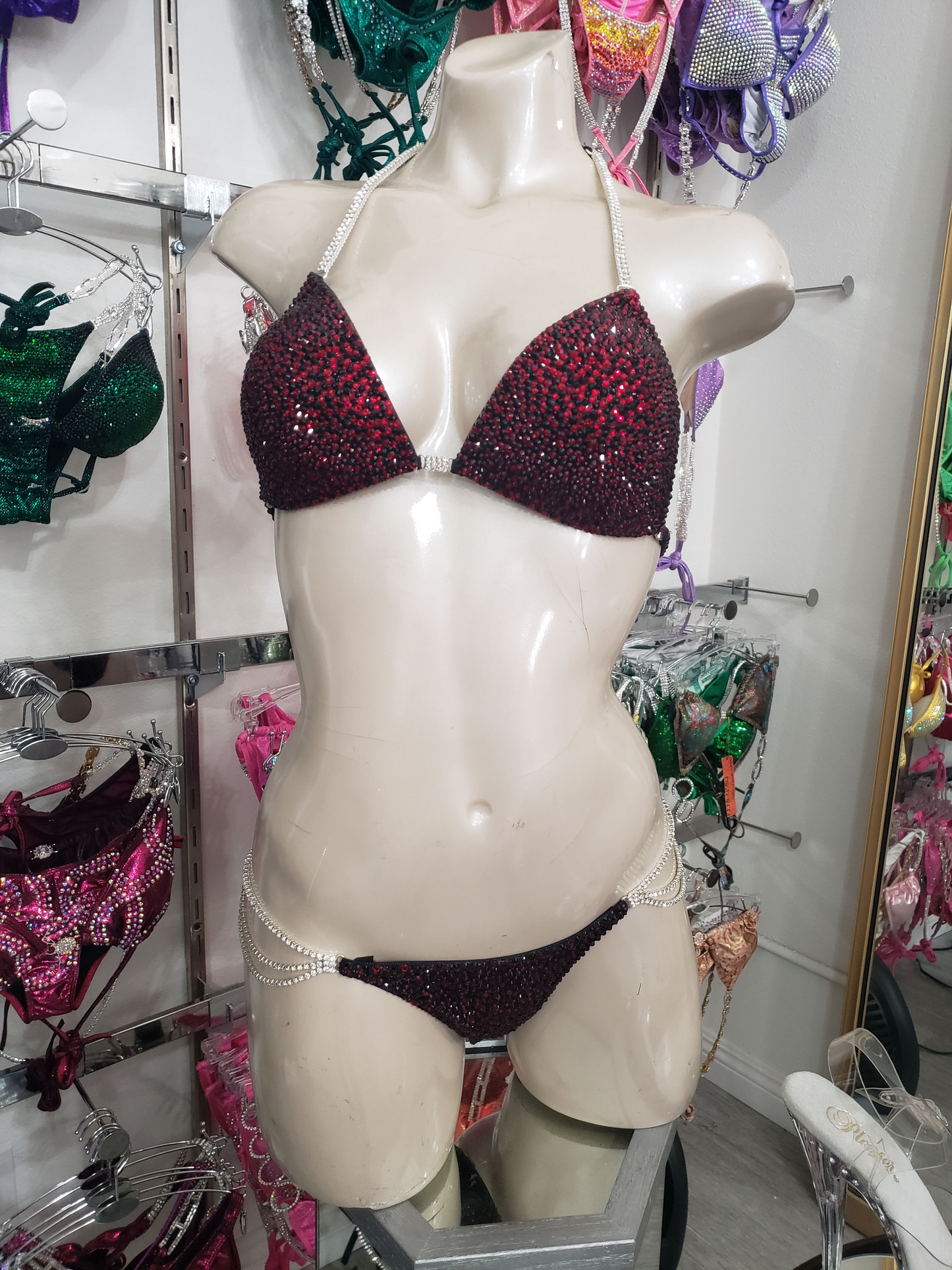 Black and Red Bikini