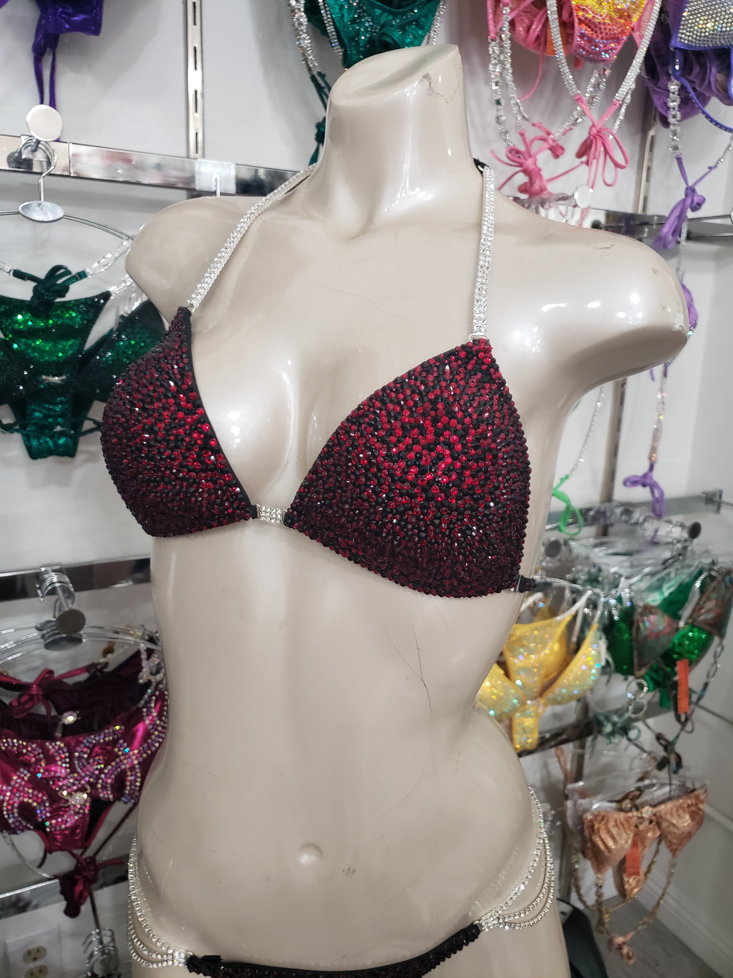 Black and Red Bikini