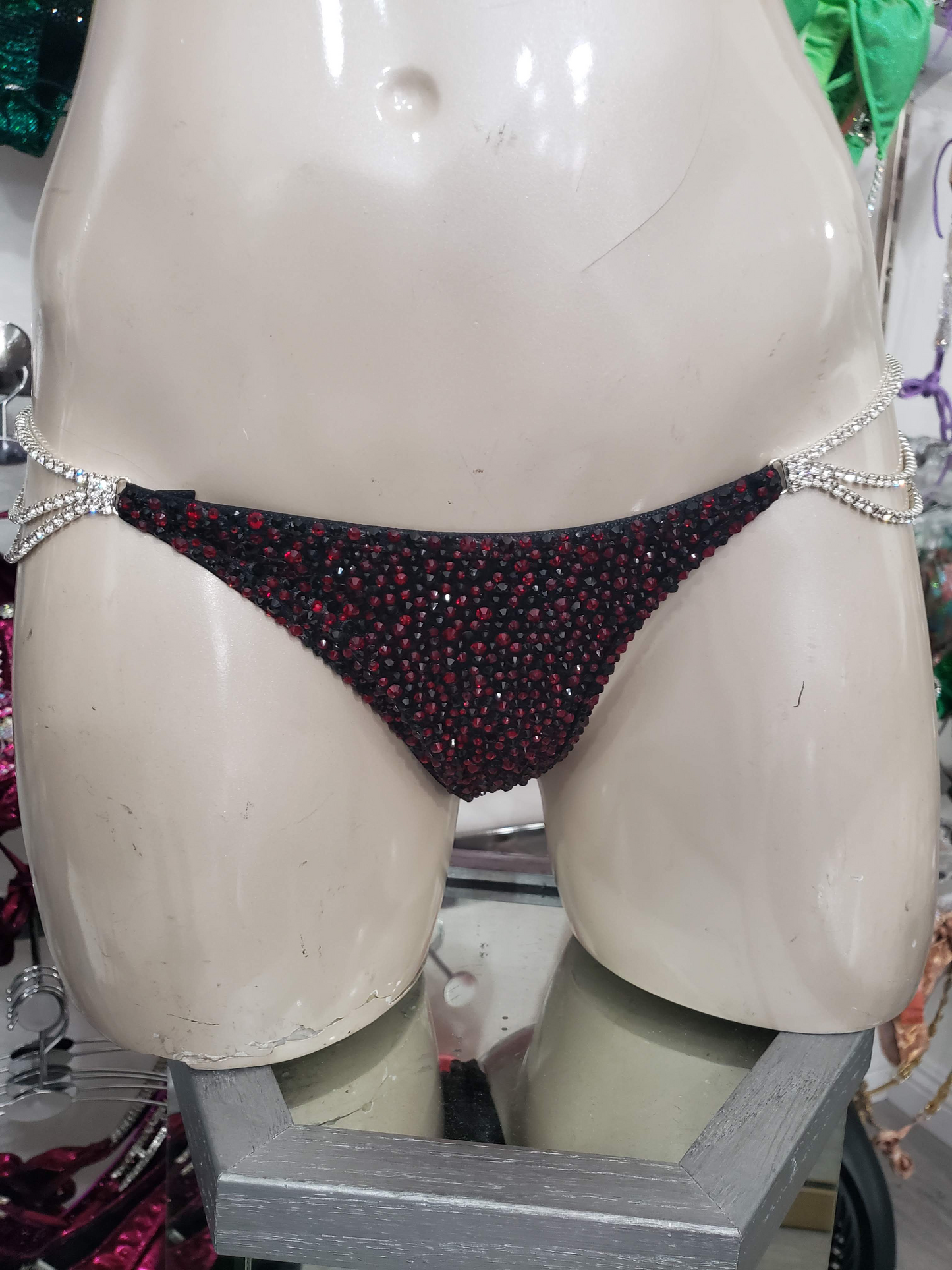 Black and Red Bikini