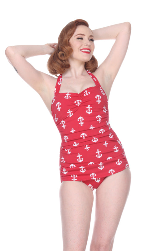 Anchors Red and White Vintage Suit