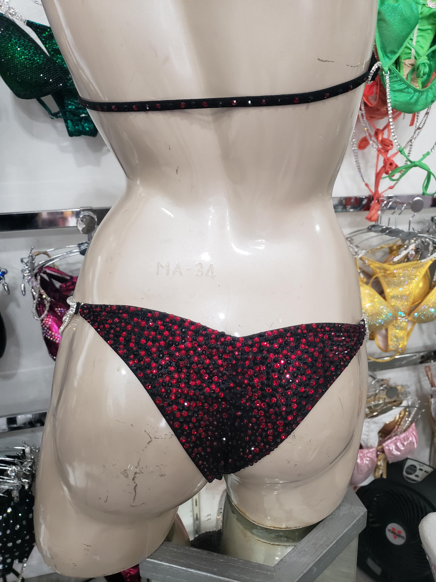 Black and Red Bikini