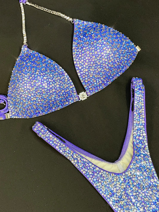 Blue Lavender bikini suit (TN713)