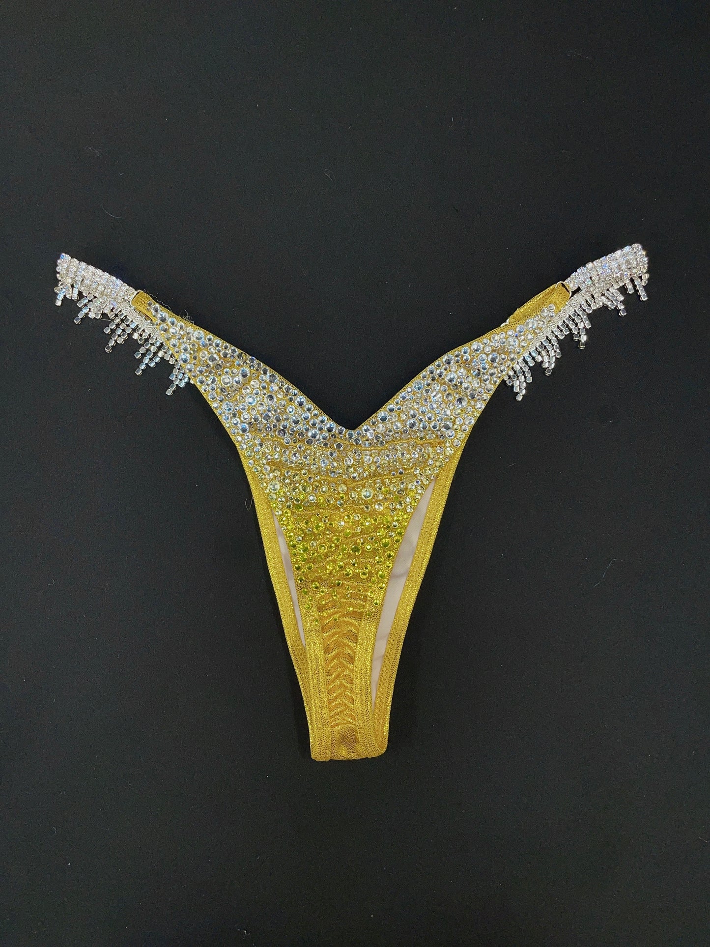 Yellow Ombré Crystal Bikini (TN222)