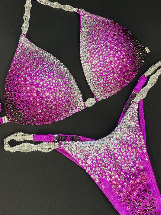 Magenta ombré bikini (TN475)