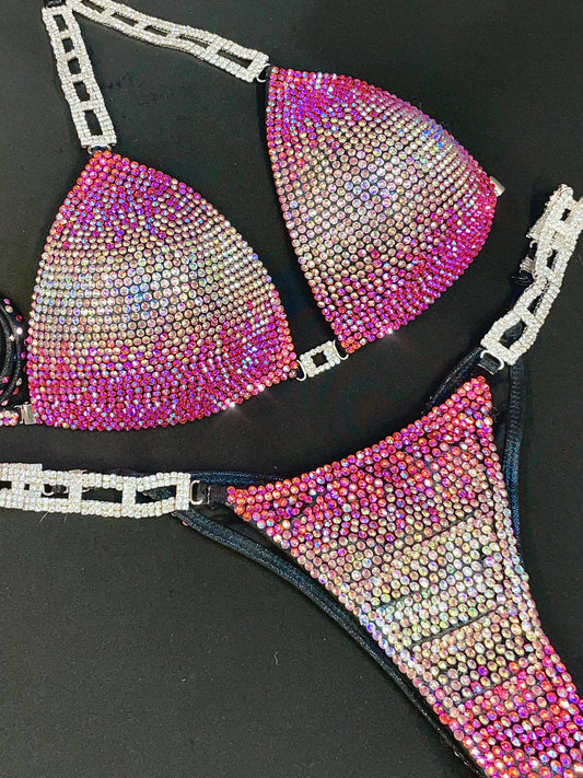 Pink Ombré Bikini suit (TN642)