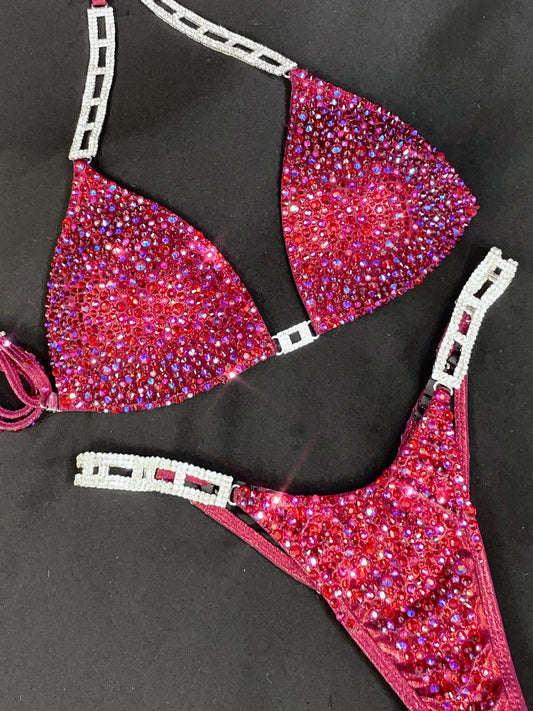 Burgundy Bikini suit (TN201)