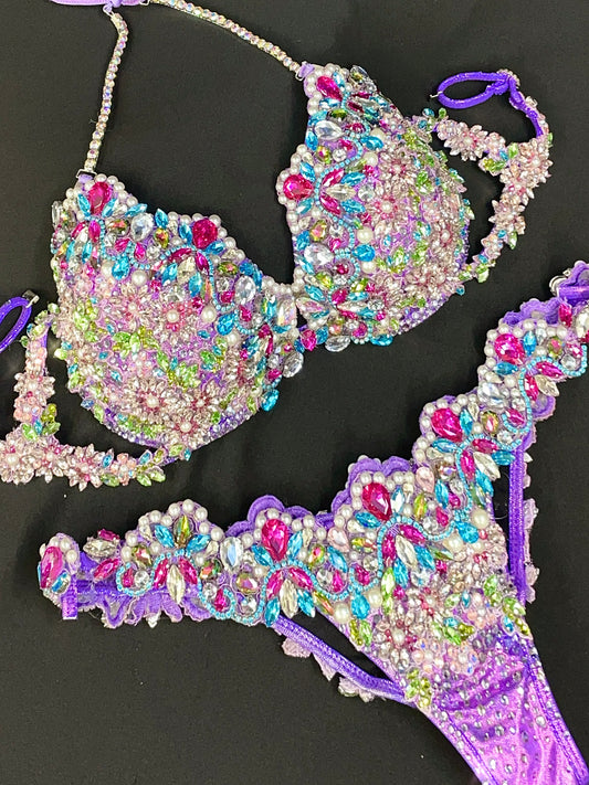 Lavender WBFF/DIVA Suit (TN080)