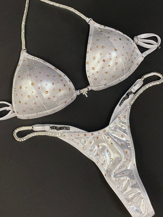 Budget friendly Silver bikini Suit (TN444)