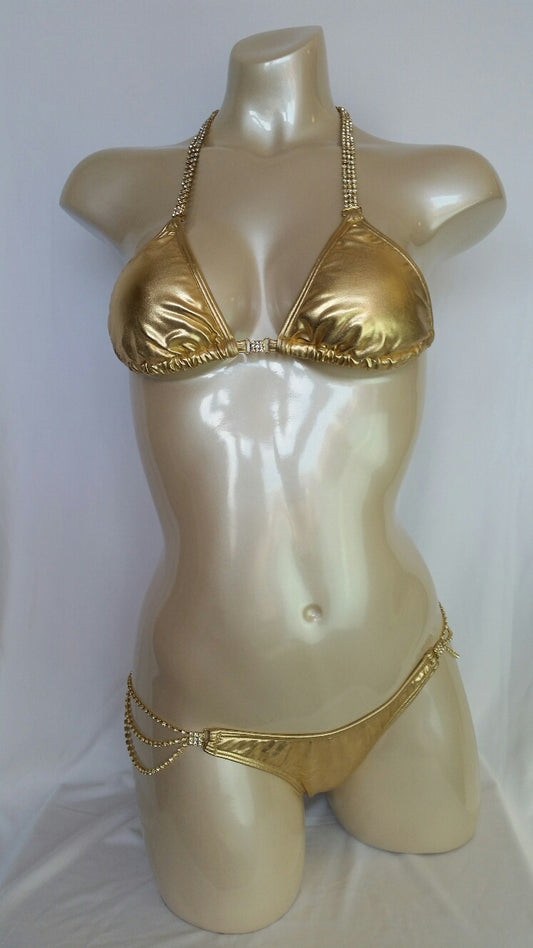 Gold Posing Suit