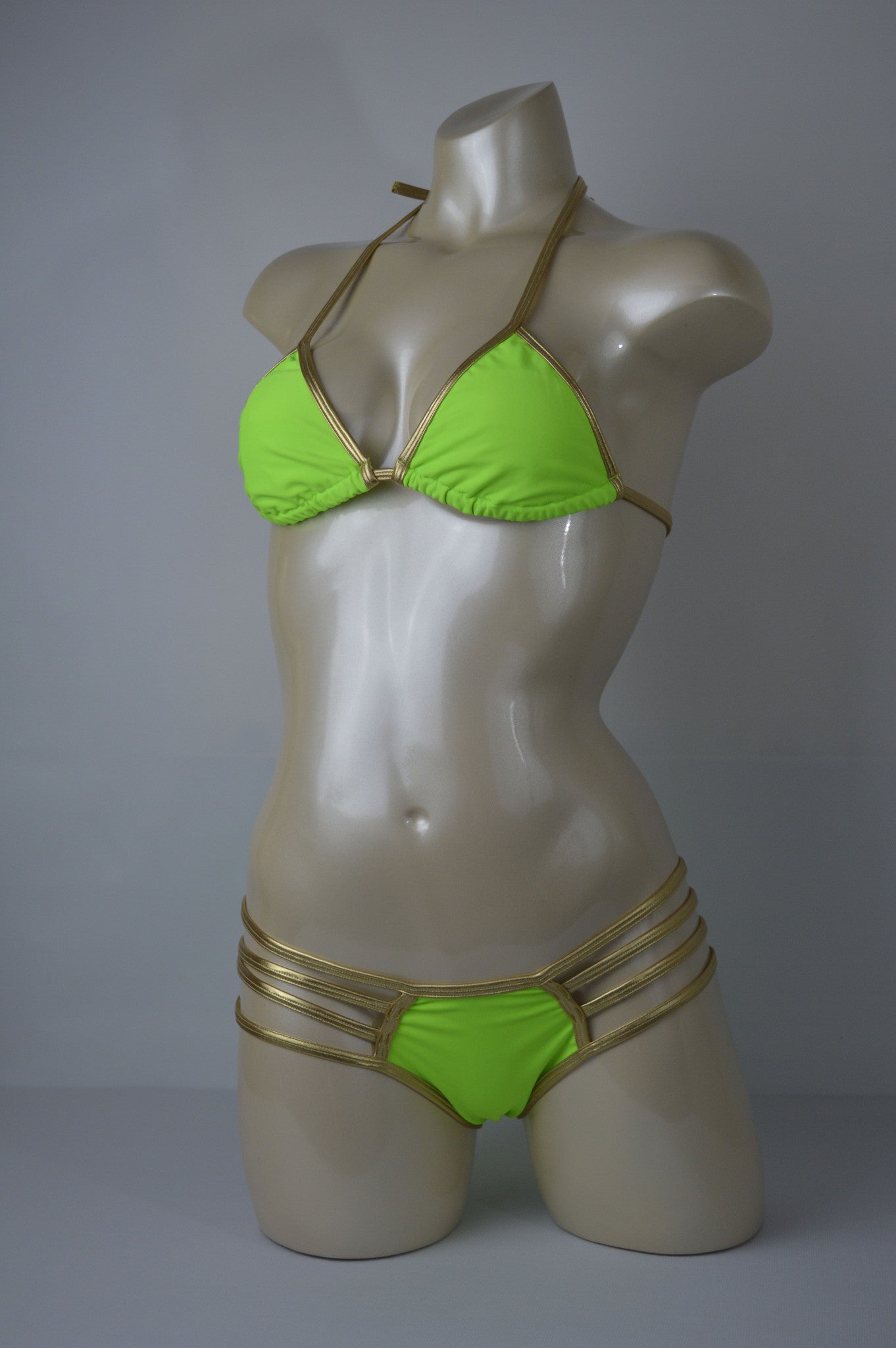 Neon Green & Gold Bands