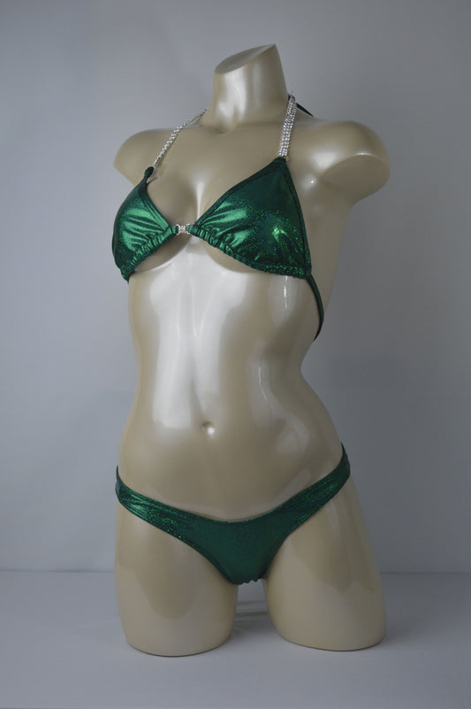Emerald Green posing Suit