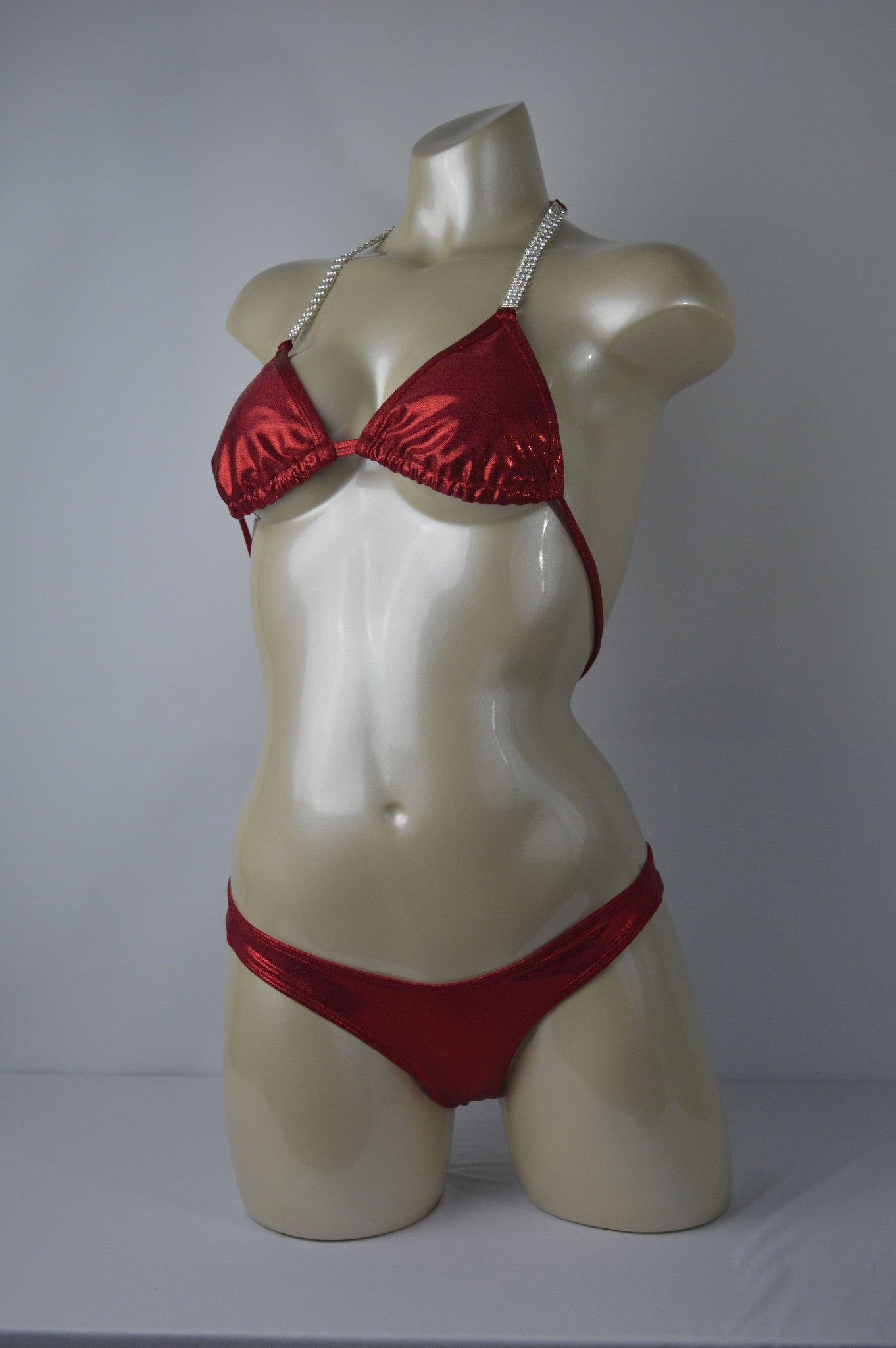 Dazzling Red posing Suit