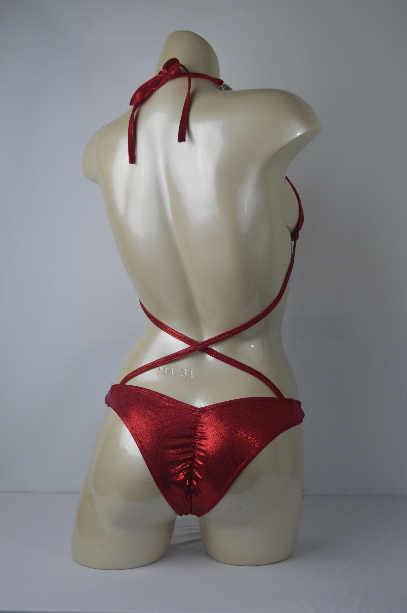 Dazzling Red posing Suit